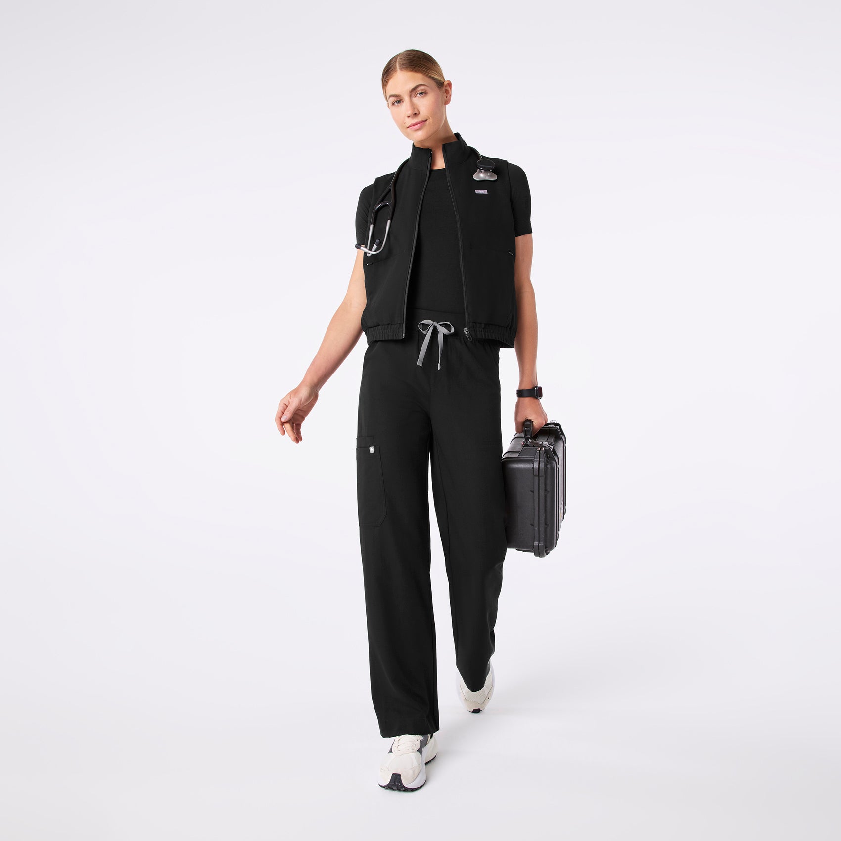  Sydney Scrub Vest - Black