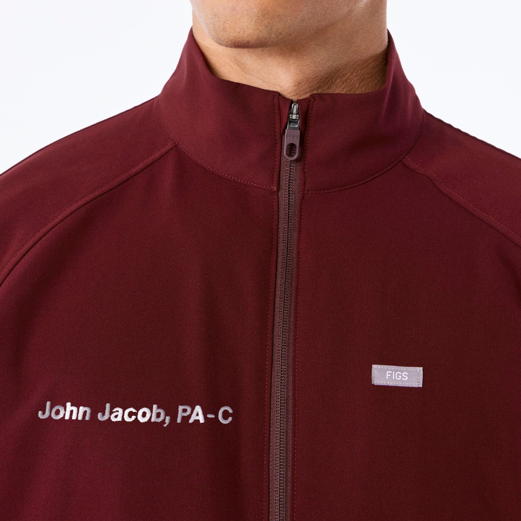Cobaki Scrub Jacket - Burgundy