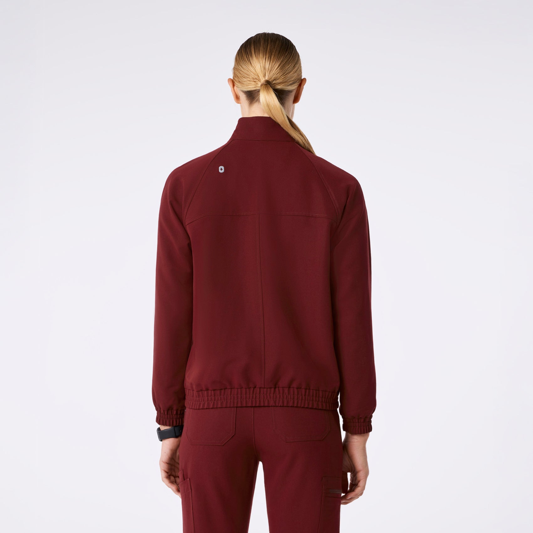 Sydney Scrub Jacket - Burgundy