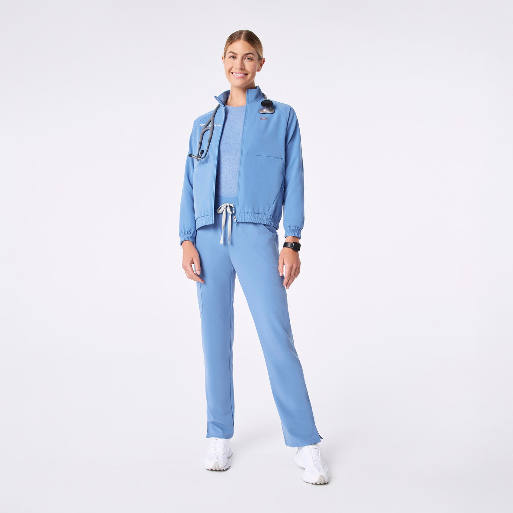 Sydney Scrub Jacket - Ceil Blue