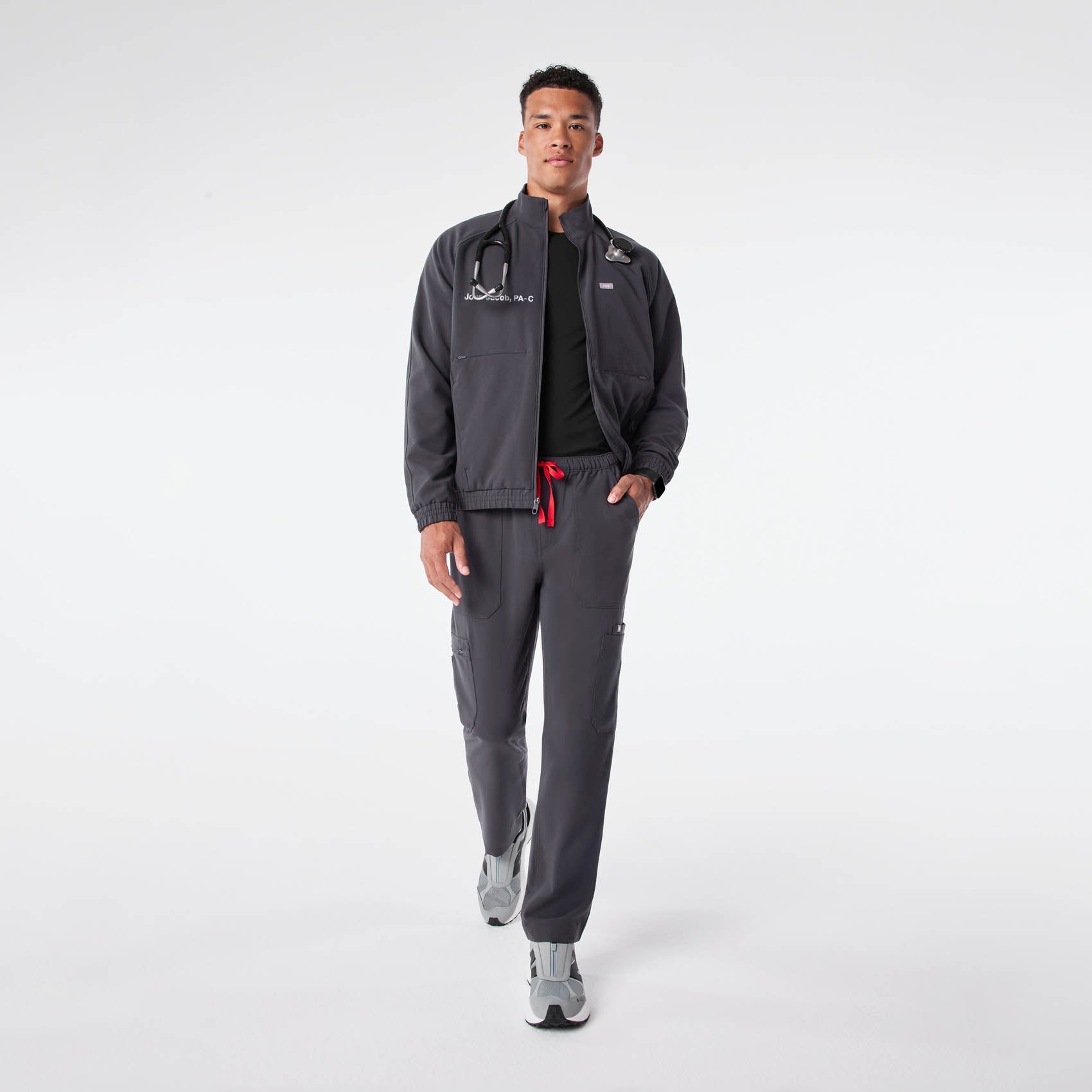 Cobaki Scrub Jacket - Charcoal