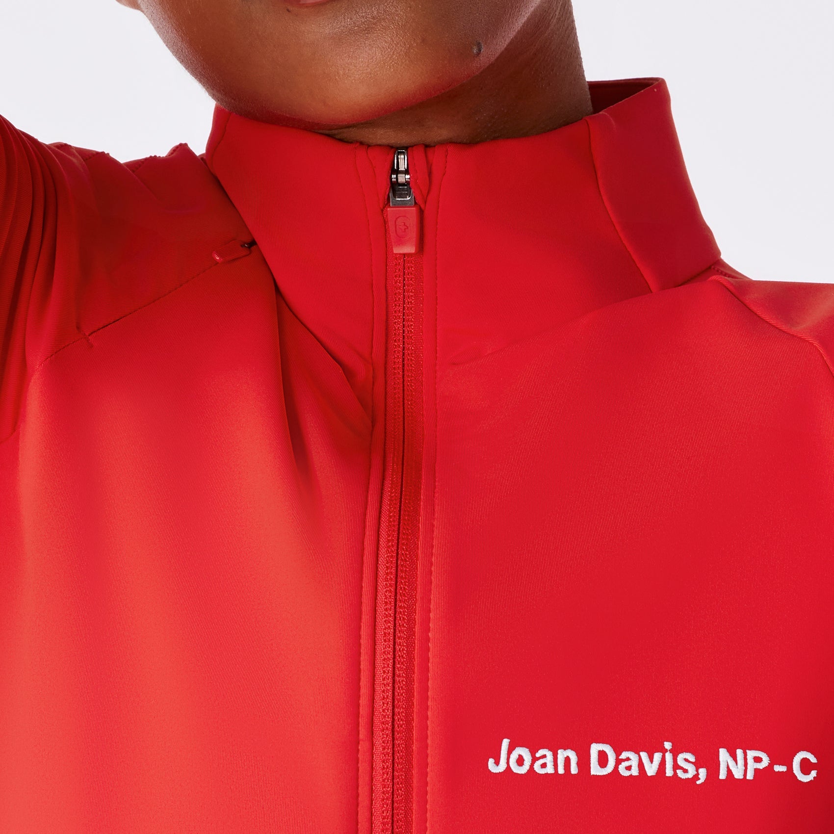 ContourKnit Scrub Jacket™ - Hibiscus