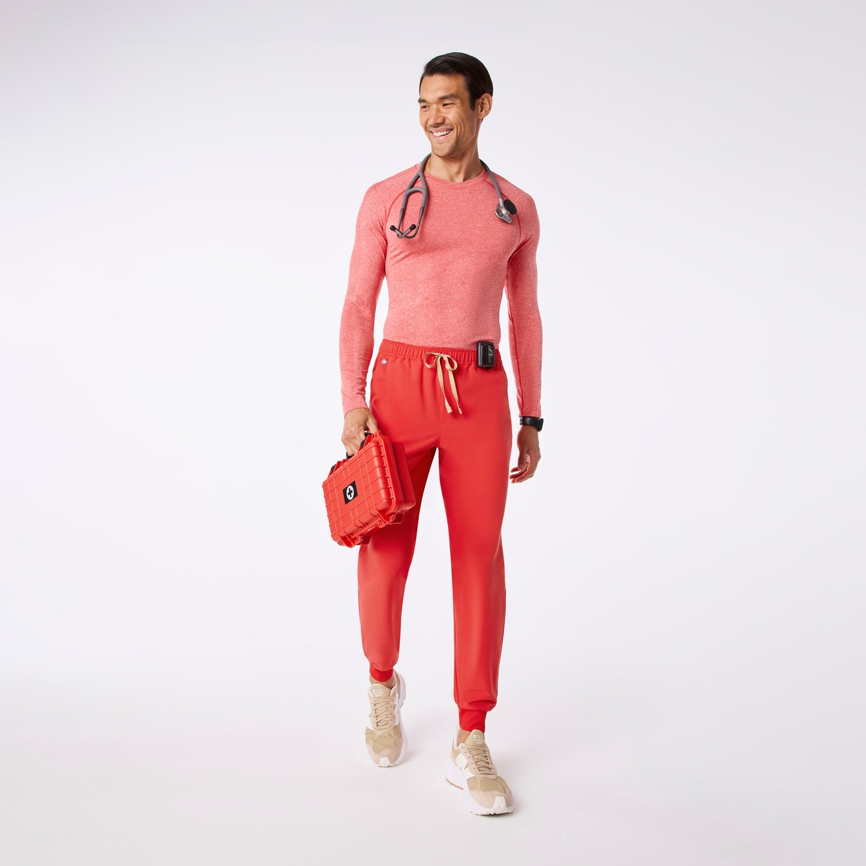 Makato Seamless Long-Sleeve Underscrub - Hibiscus