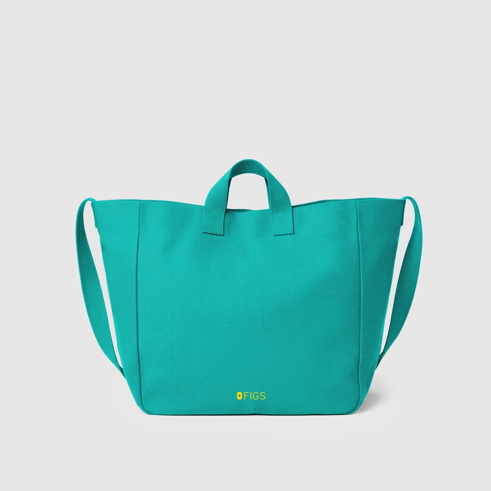 A Very Large Needle Canvas Tote - Lagoon