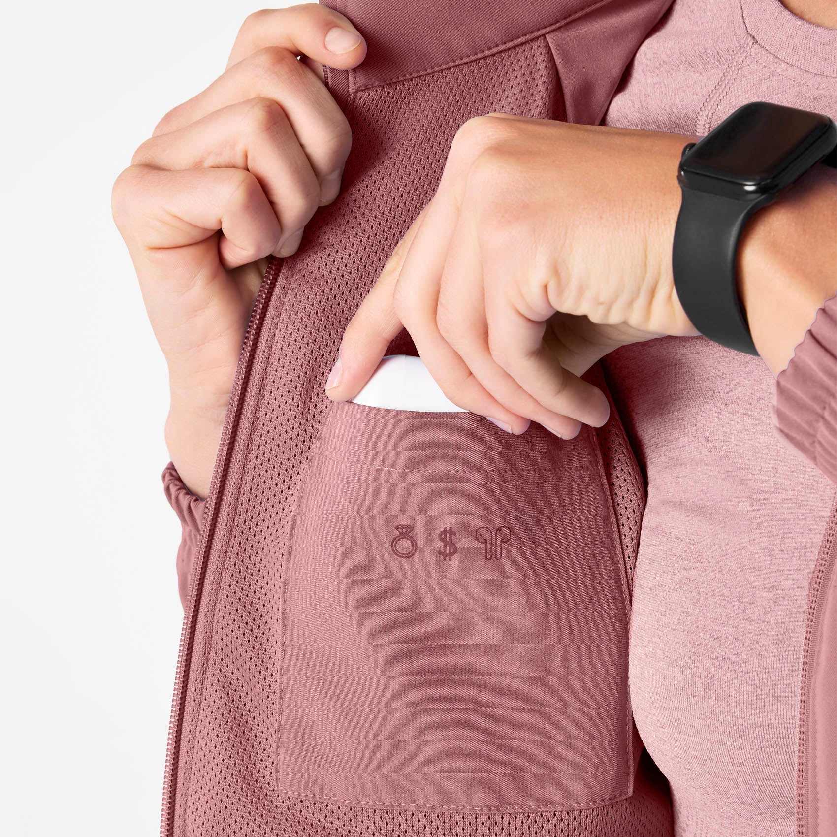 Sydney Scrub Jacket - Mauve