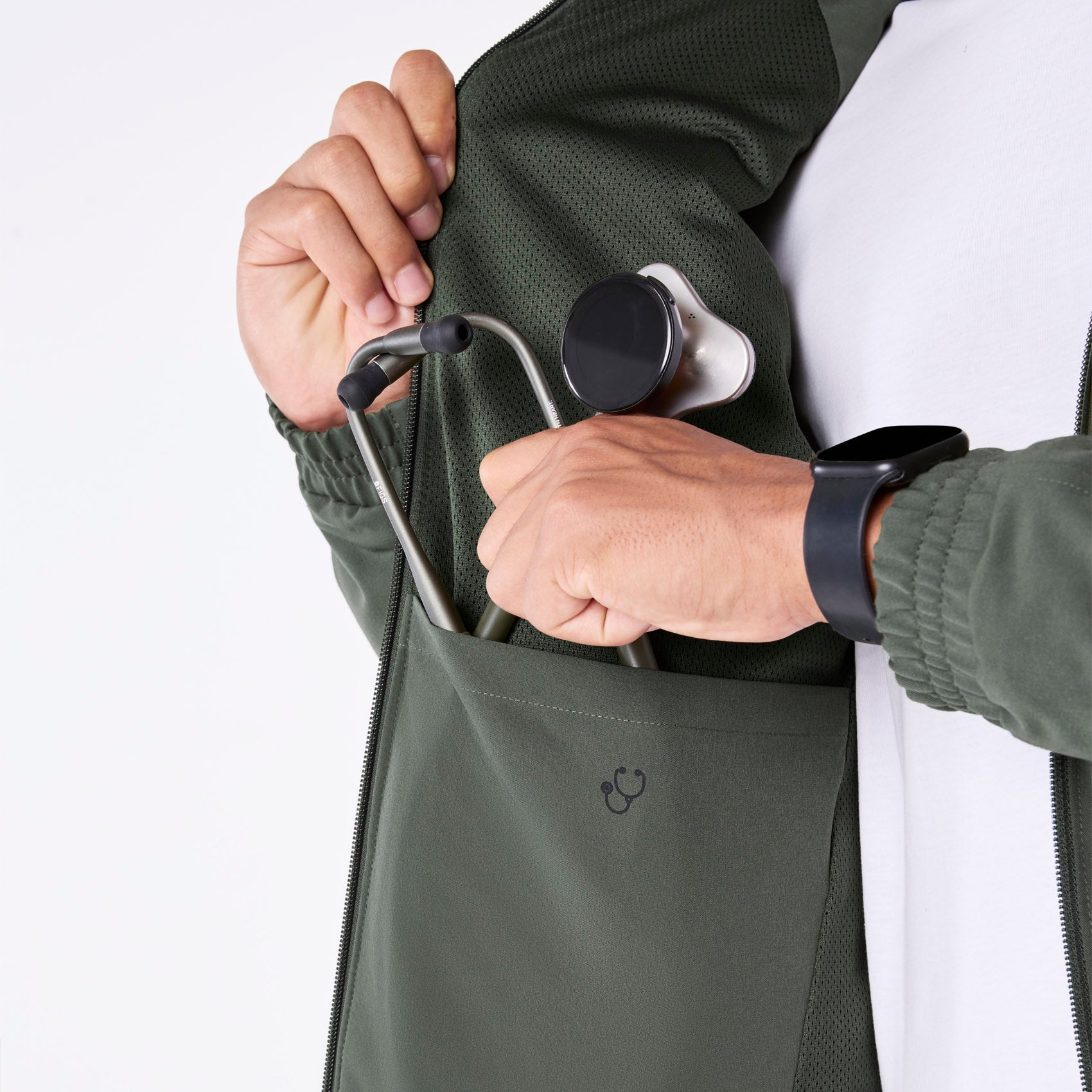 Cobaki Scrub Jacket - Moss