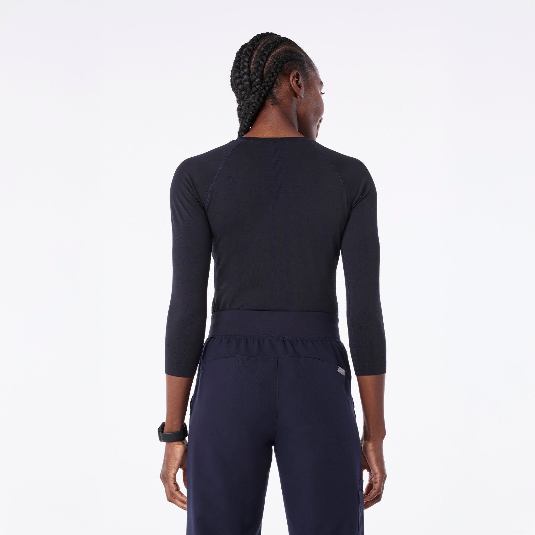 Salta Seamless ¾ Sleeve Underscrub - Navy