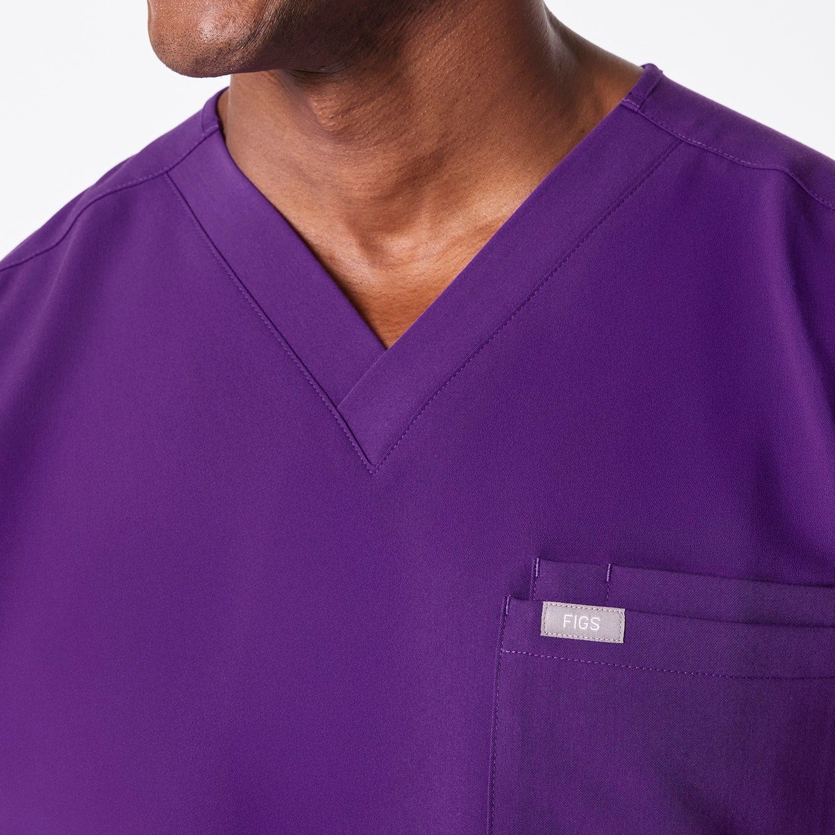 Leon Scrub Top™ - Digital Grape