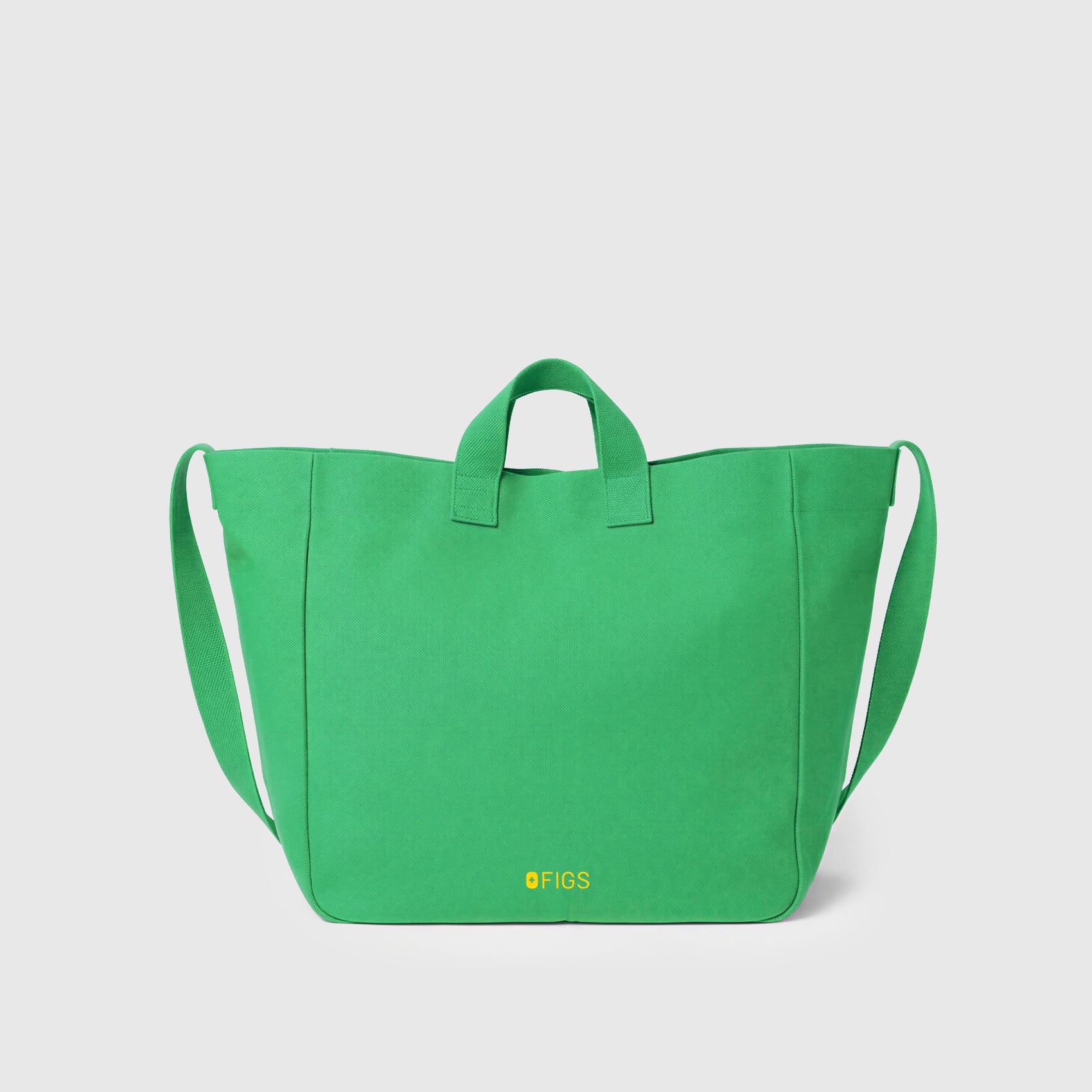 A Very Large Needle Canvas Tote - Emerald