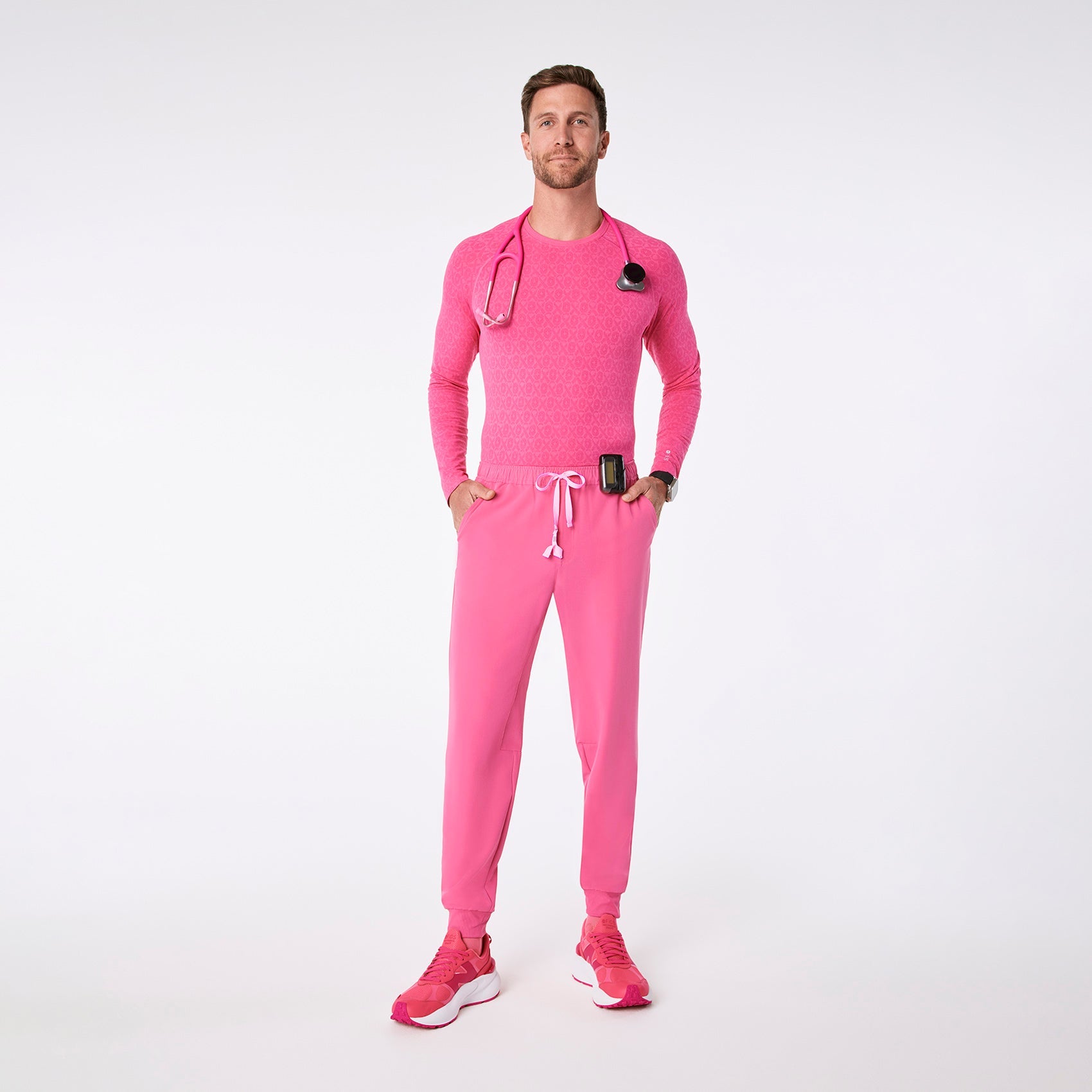 Makato Seamless Long-Sleeve Underscrub - F*ing Pink