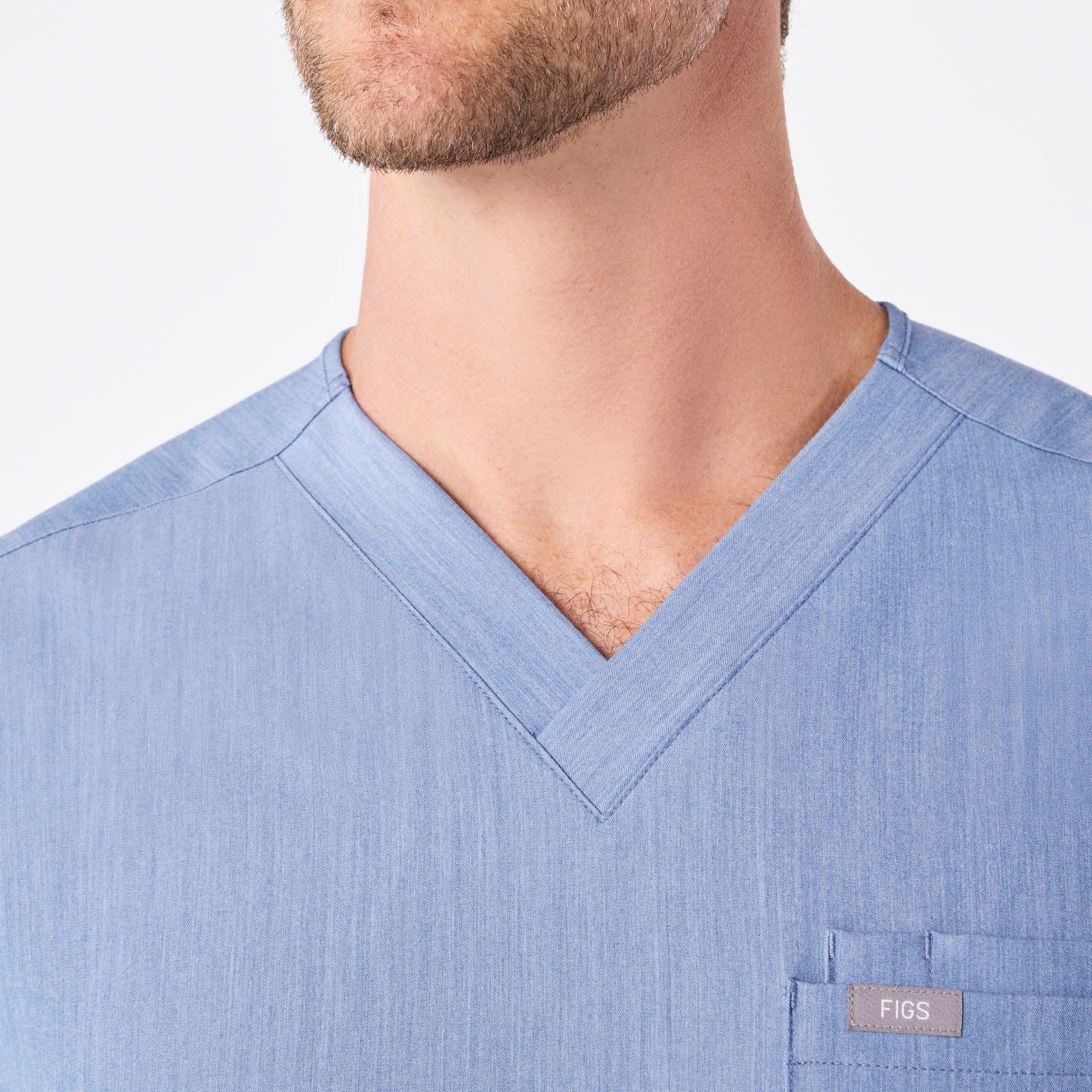 Leon Scrub Top™ - Heather Indigo