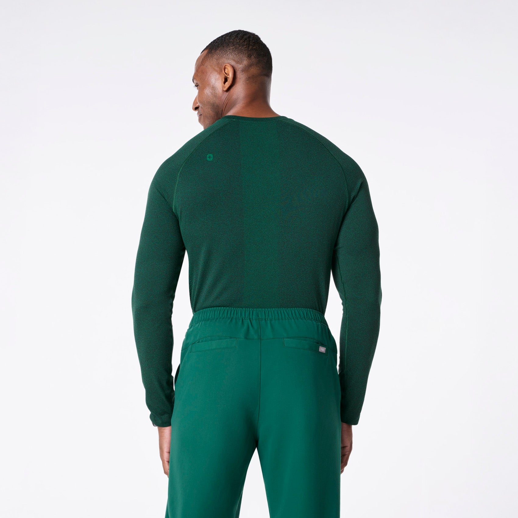 Makato Seamless Long-Sleeve Underscrub - Hunter Green