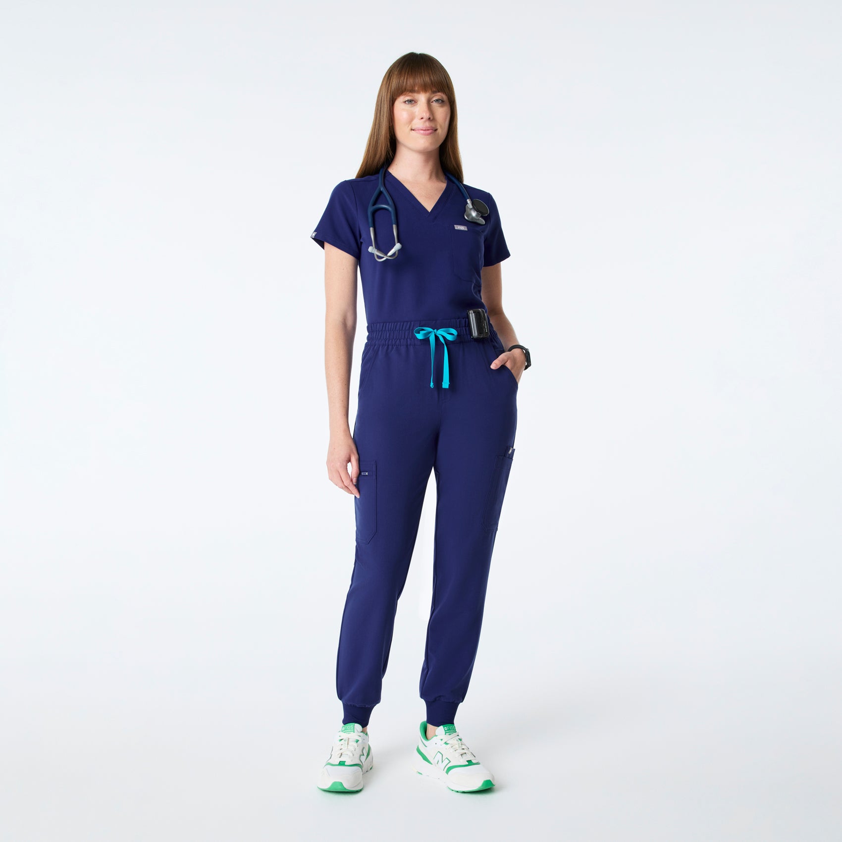 Uman High-Rise Jogger Scrub Pant - Sapphire