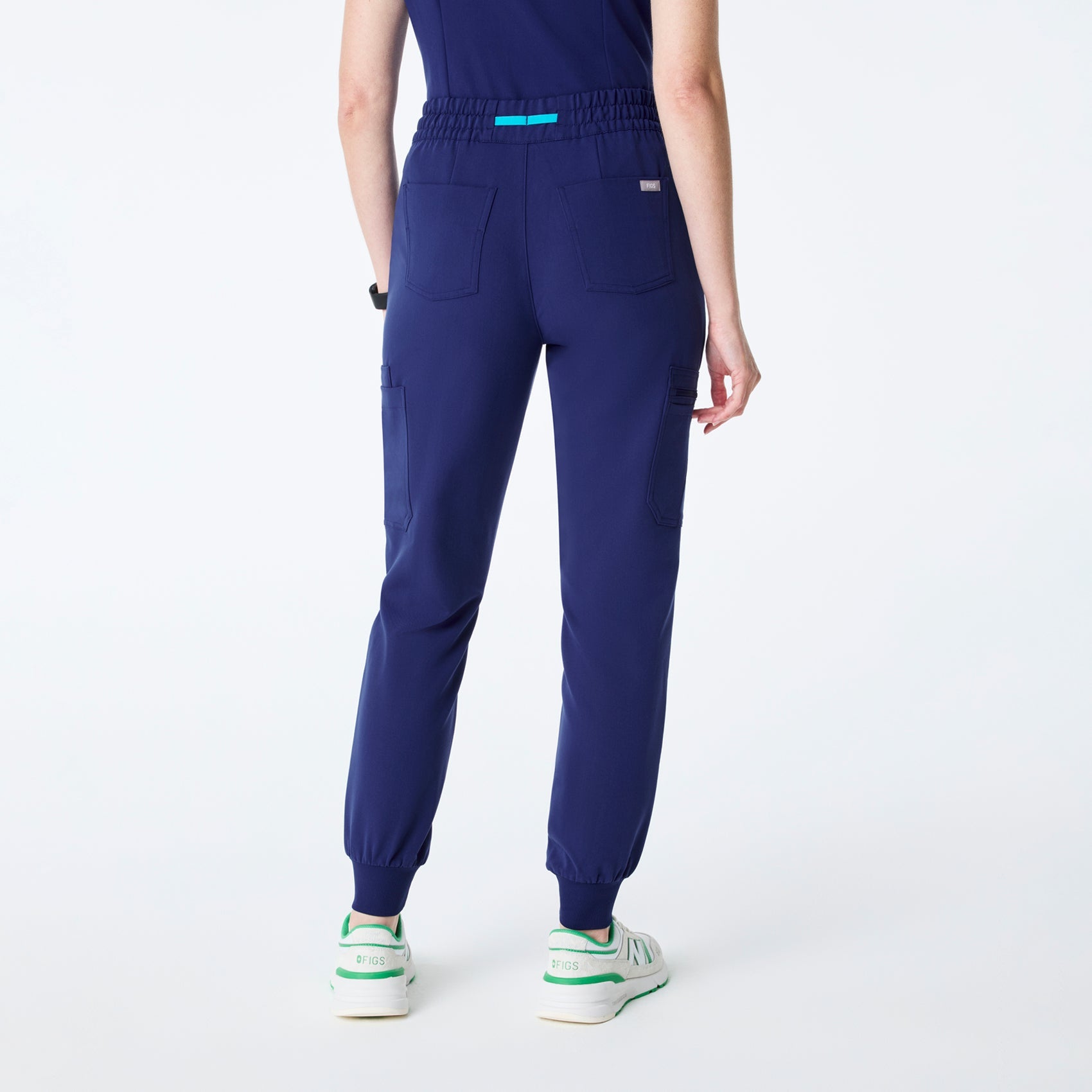 Uman High-Rise Jogger Scrub Pant - Sapphire