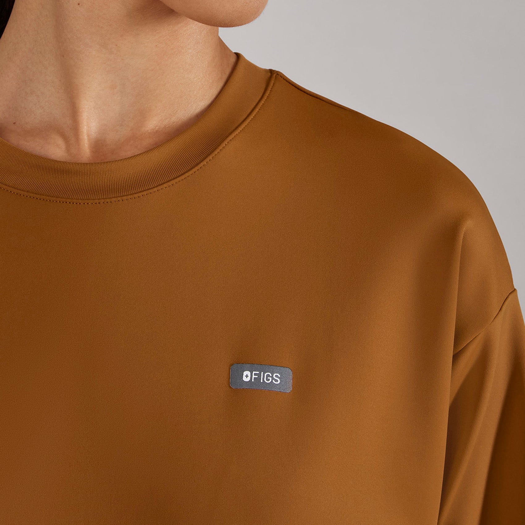 Cornelia Long-Sleeve Scrub Top - Alder
