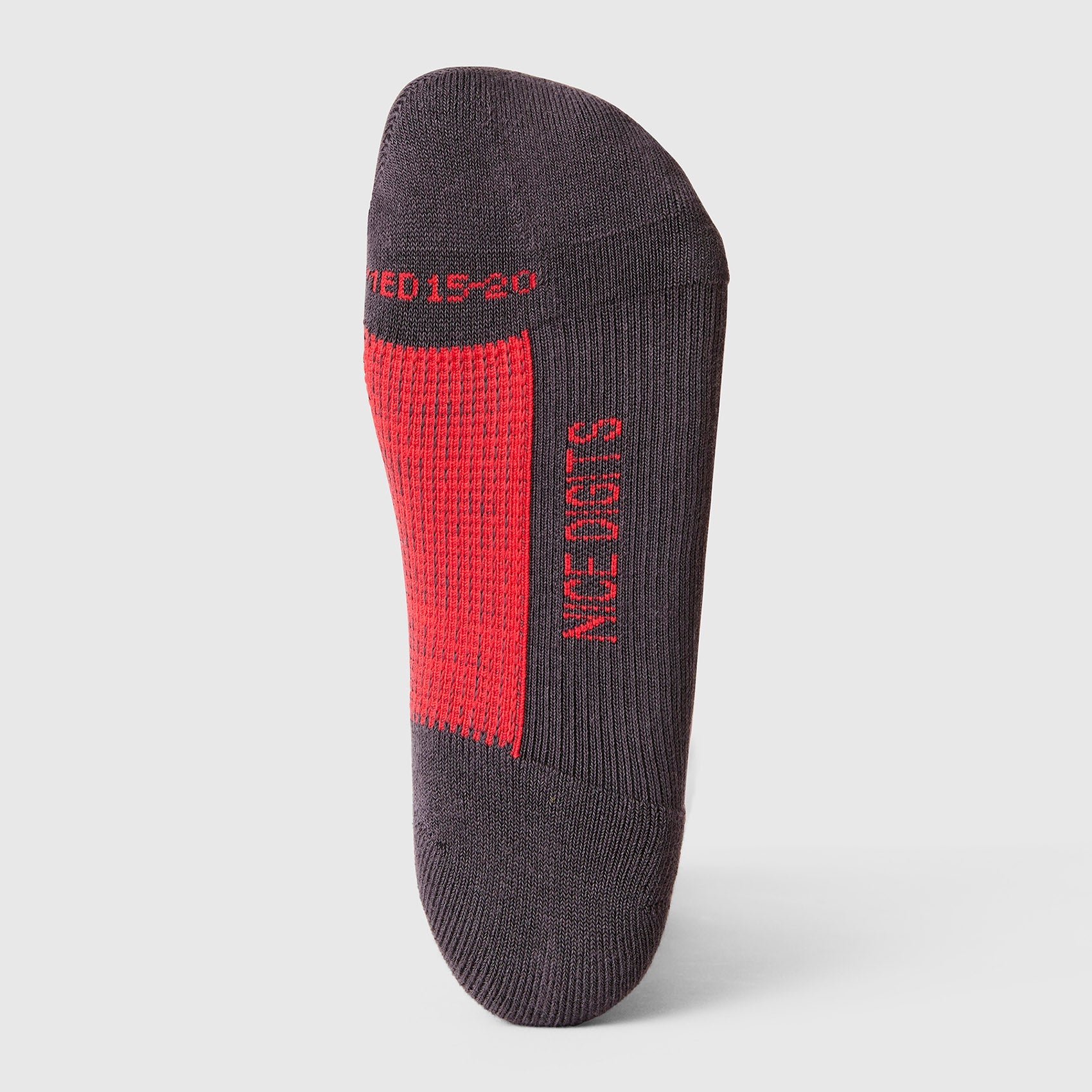 FIGS | ArchTek® Crew Compression Socks 15-20 mmHg - Stripe/Charcoal