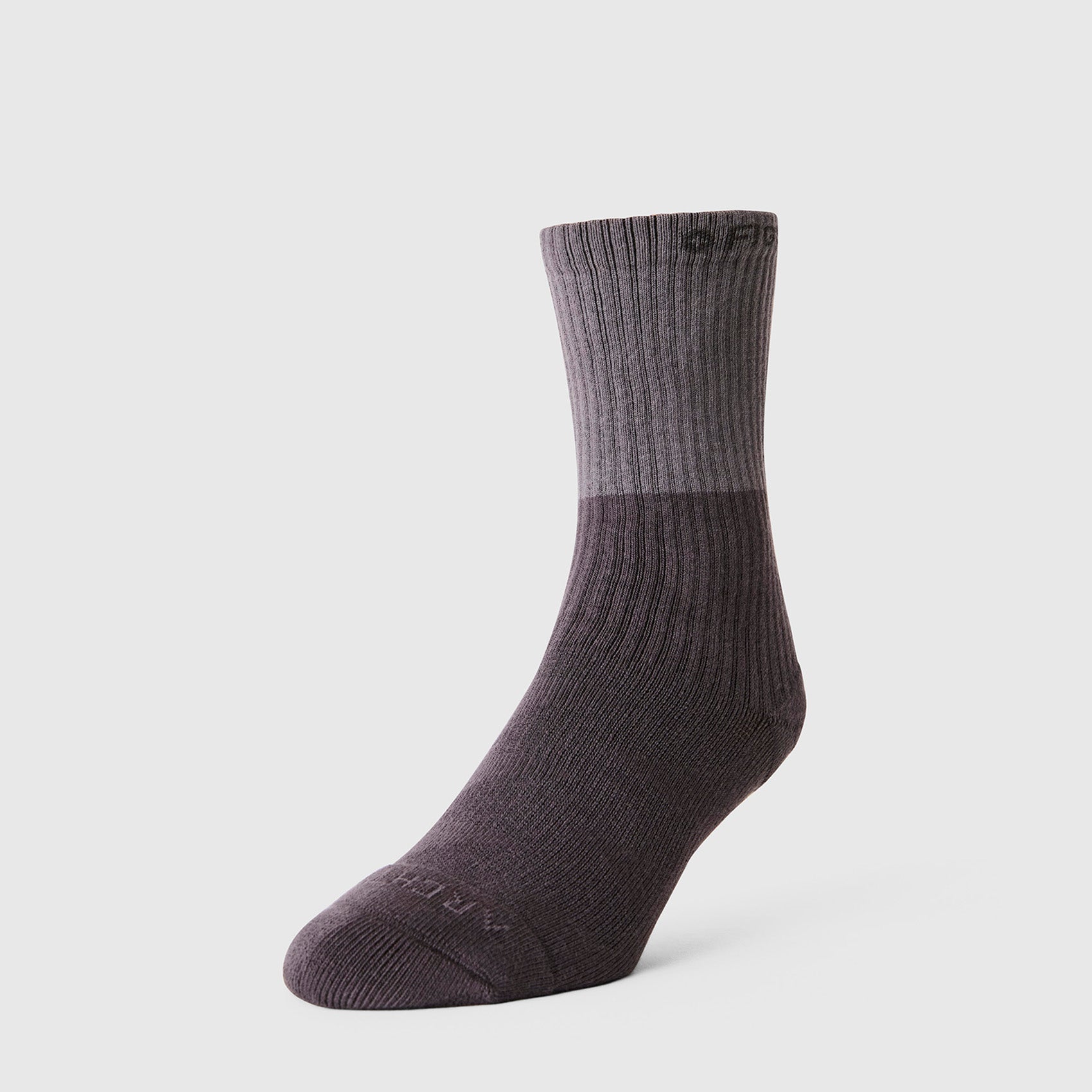FIGS | ArchTek® Crew Compression Socks 15-20 mmHg - Two Tone/Charcoal
