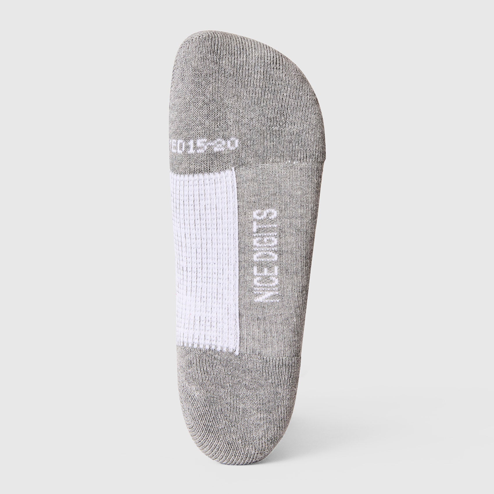 FIGS | ArchTek® Crew Compression Socks 15-20 mmHg - Stripe/Heather Grey