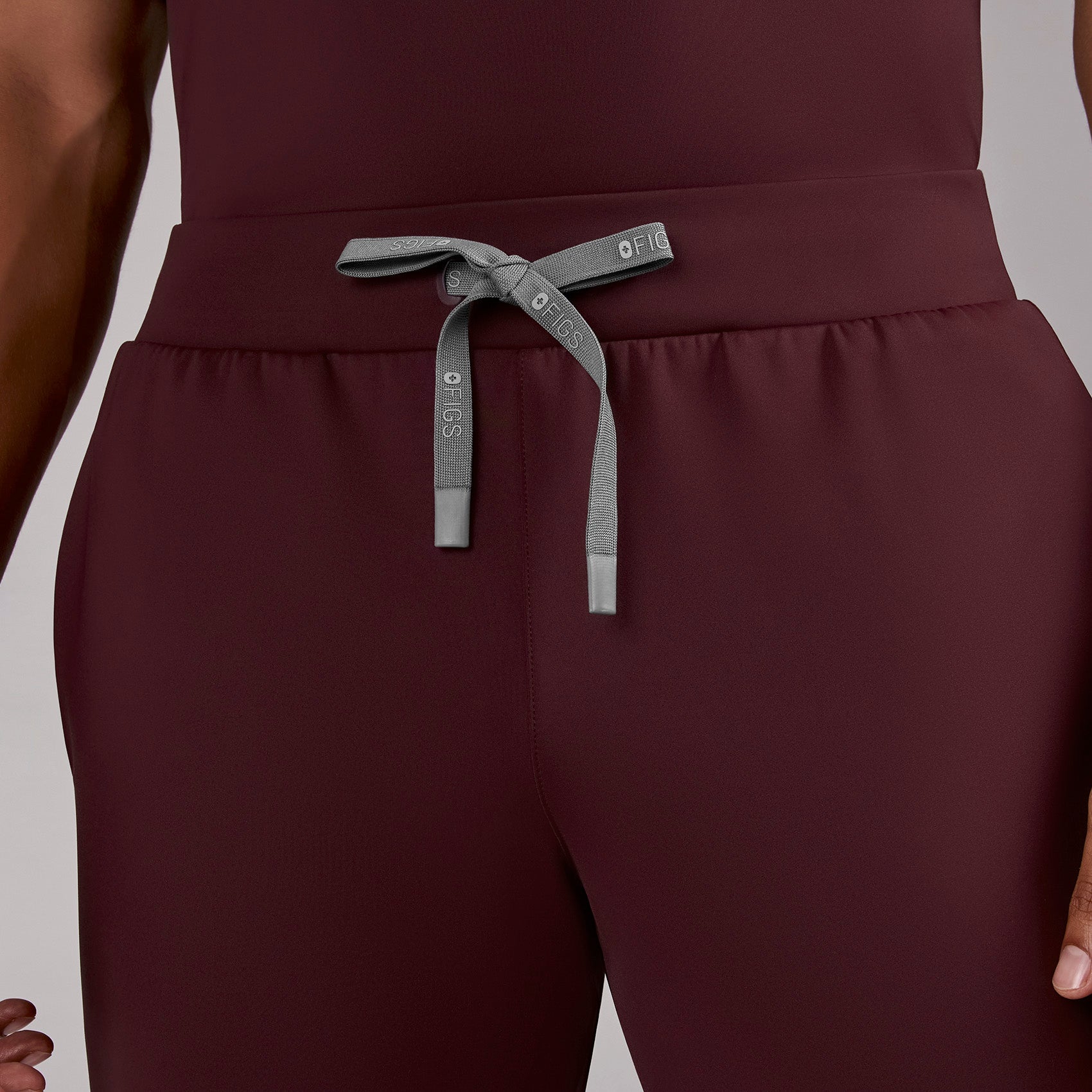 Forster Slim Jogger Scrub Pant - Burgundy