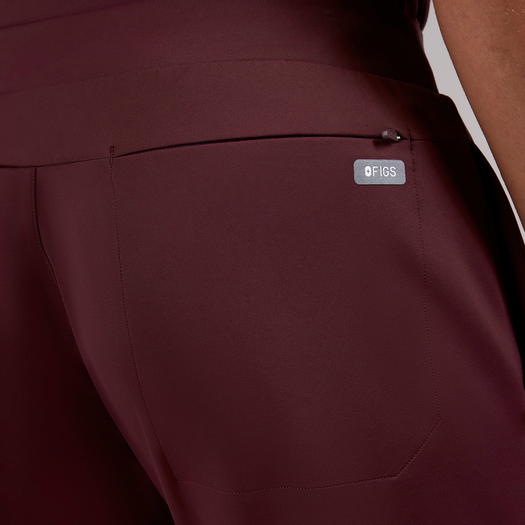 Forster Slim Jogger Scrub Pant - Burgundy