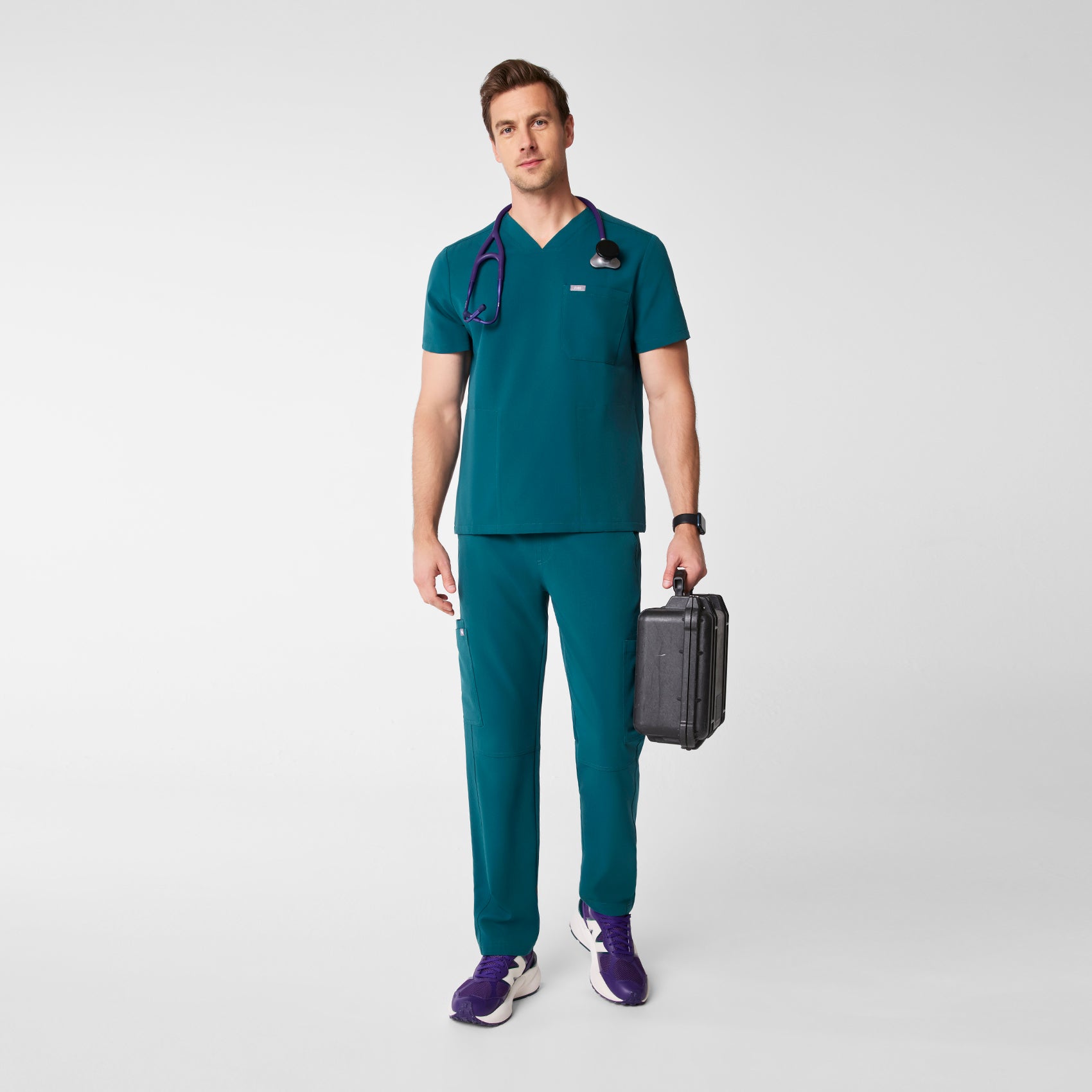 Chisec Scrub Top™ - Caribbean Blue