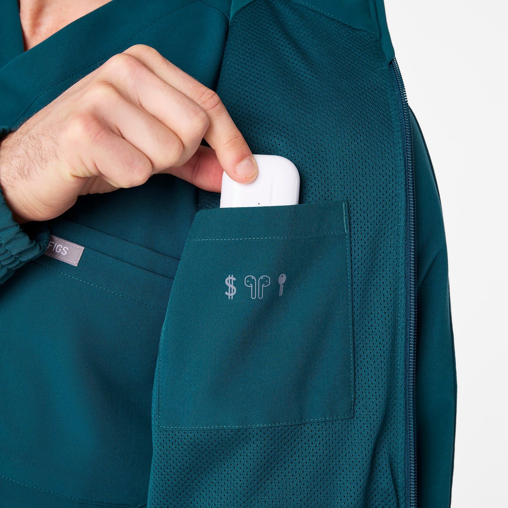 Cobaki Scrub Jacket - Caribbean Blue