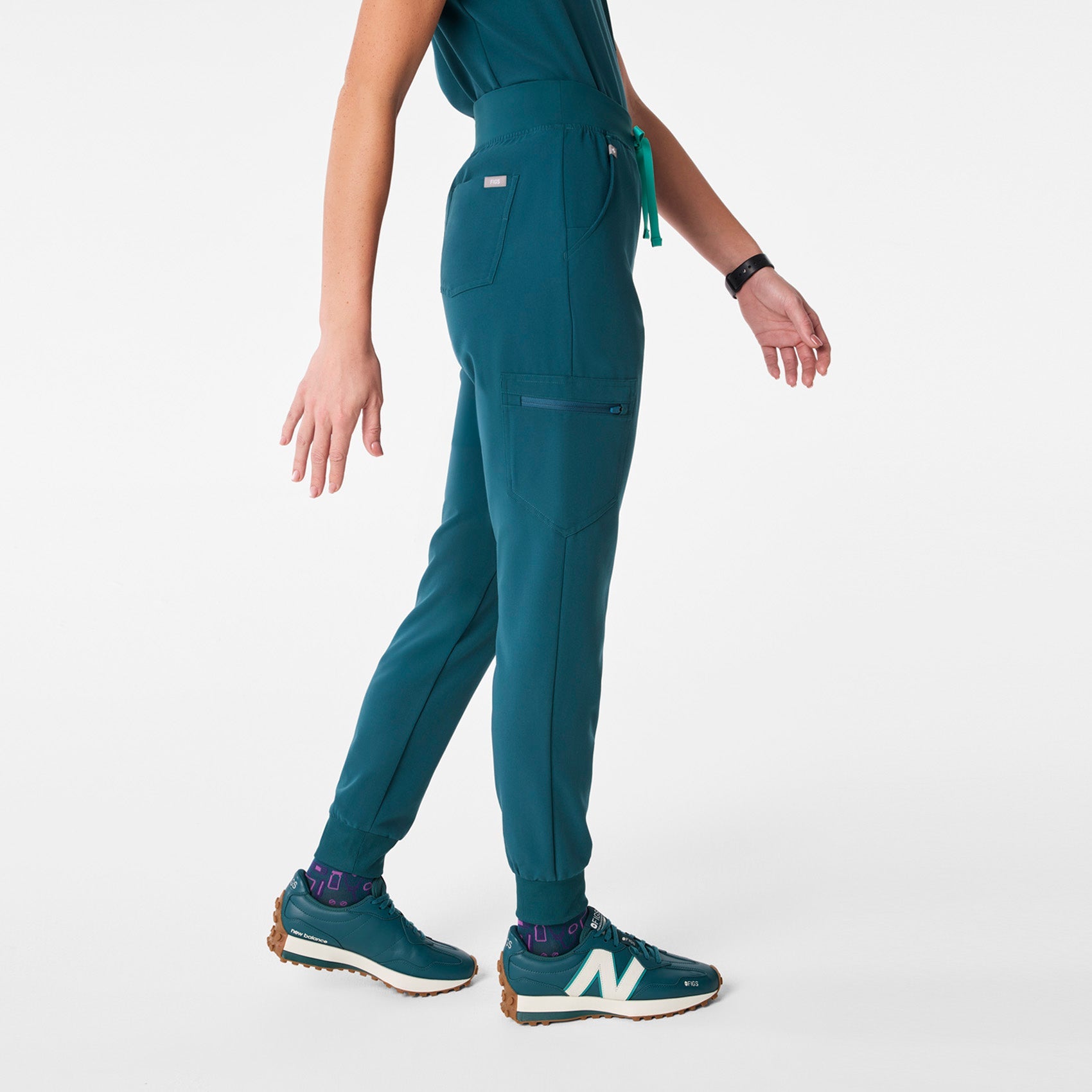 Zamora High-Rise Jogger Scrub Pant™ - Caribbean Blue