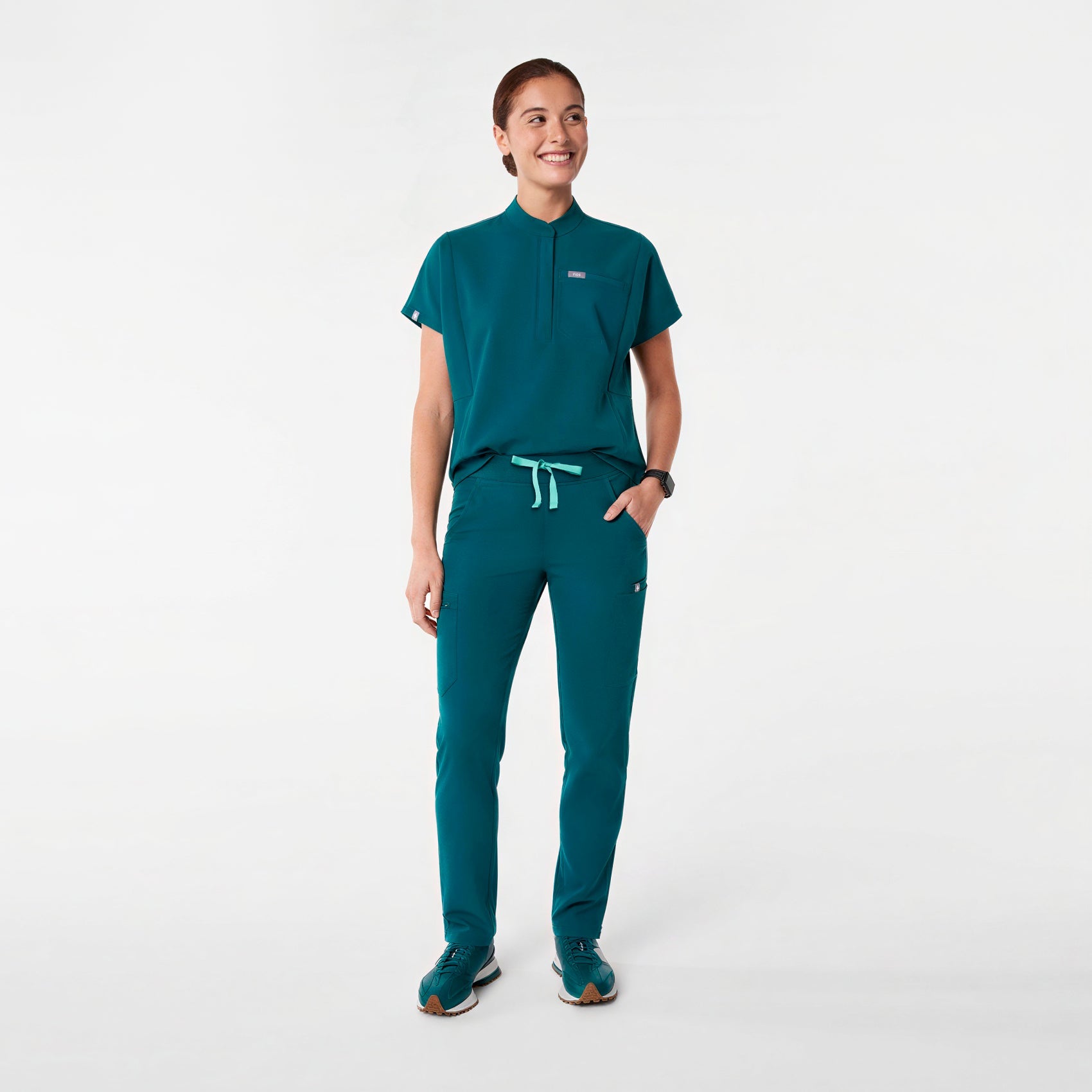 Montex Relaxed Scrub Top - Caribbean Blue
