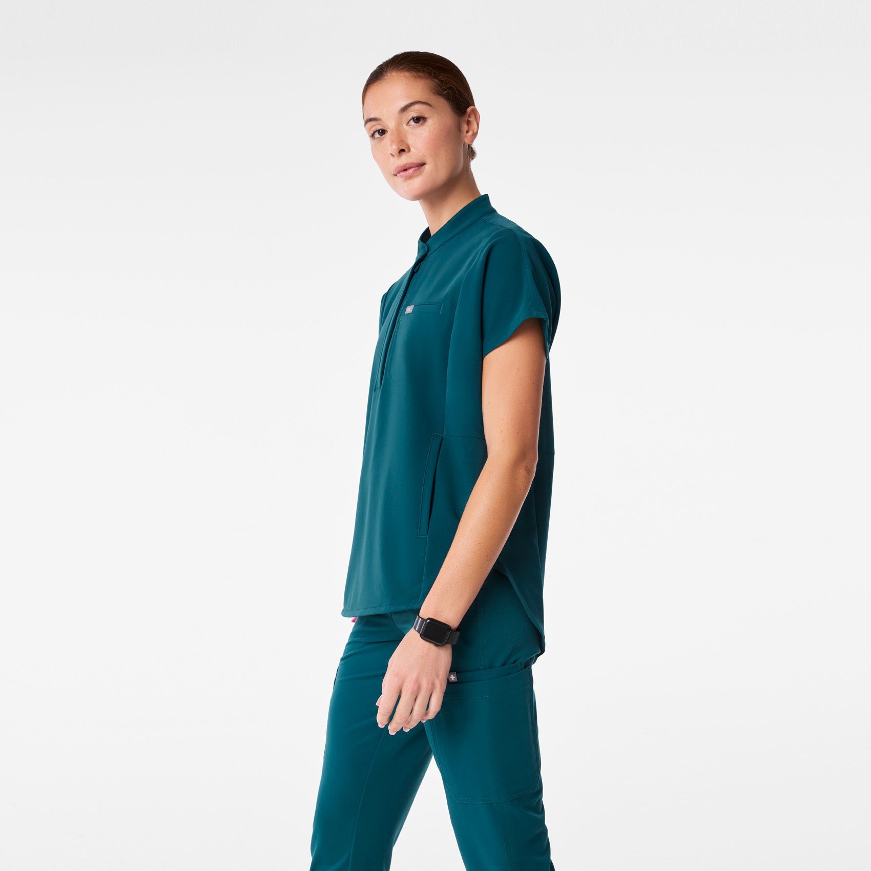 Montex Relaxed Scrub Top - Caribbean Blue