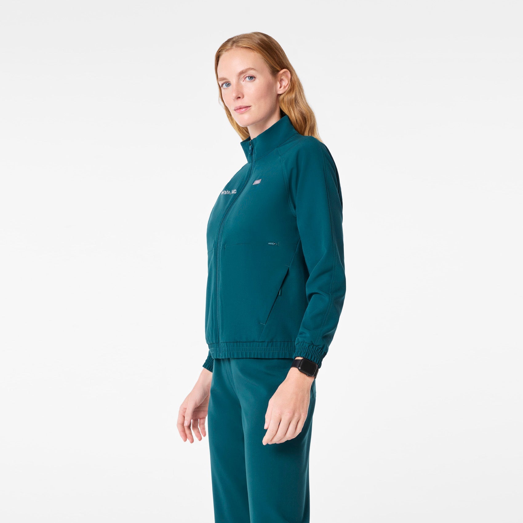 Sydney Scrub Jacket - Caribbean Blue