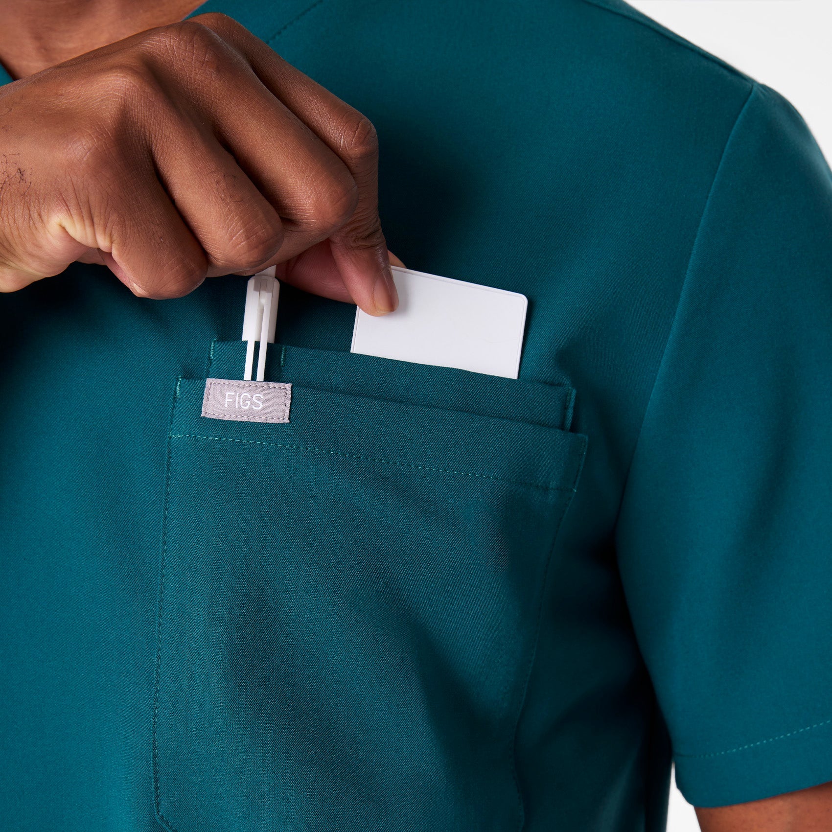 Leon Scrub Top™ - Caribbean Blue