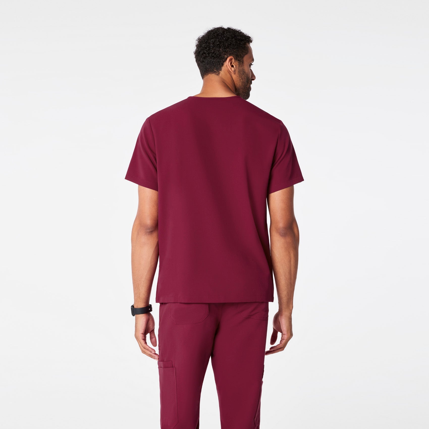 Chisec Scrub Top™ - Deep Cranberry