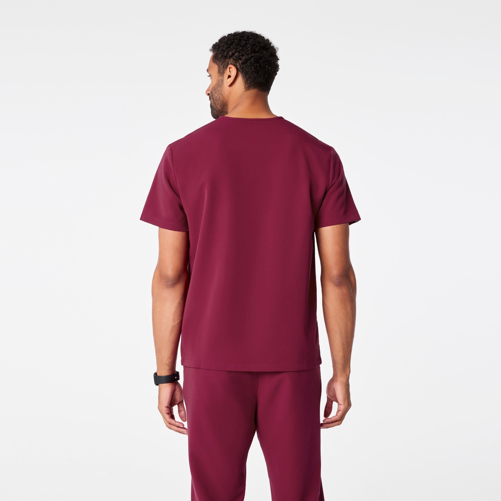 Leon Scrub Top™ - Deep Cranberry