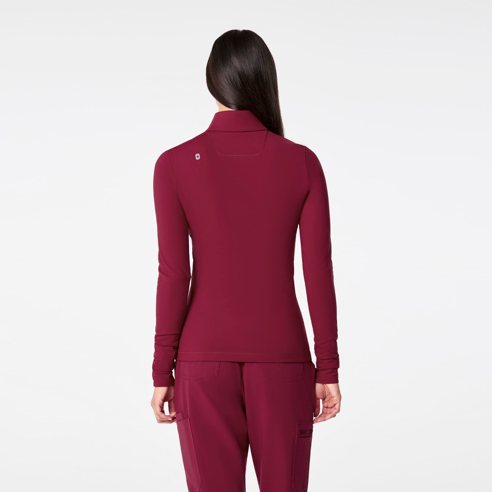 ContourKnit Scrub Jacket™ - Deep Cranberry