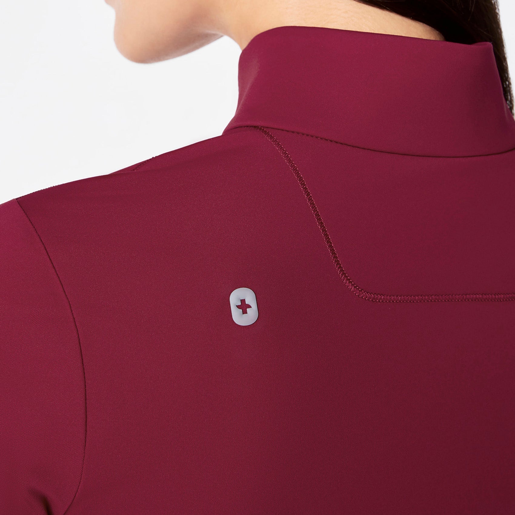 ContourKnit Scrub Jacket™ - Deep Cranberry