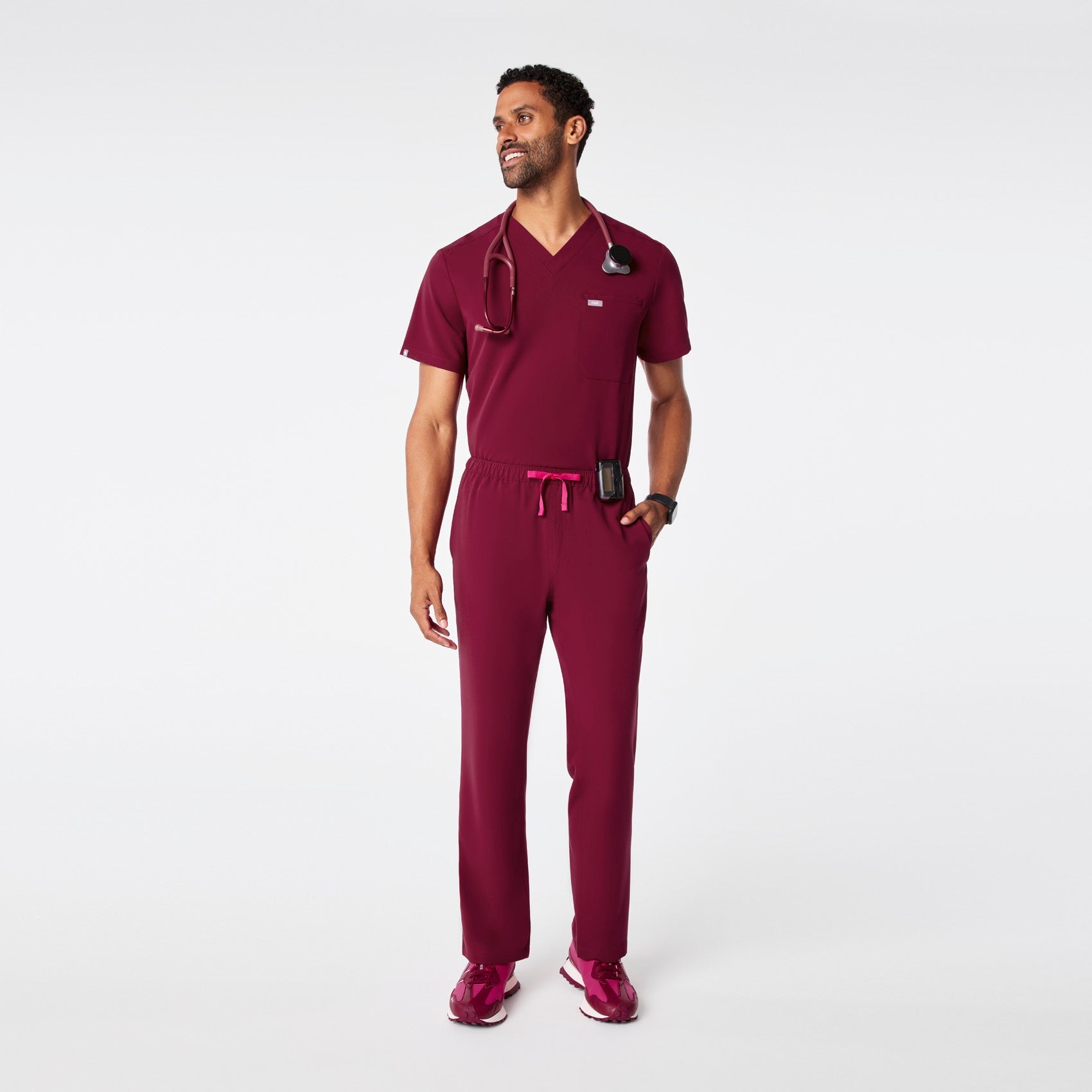 Pisco Straight-Leg Scrub Pant™ - Deep Cranberry