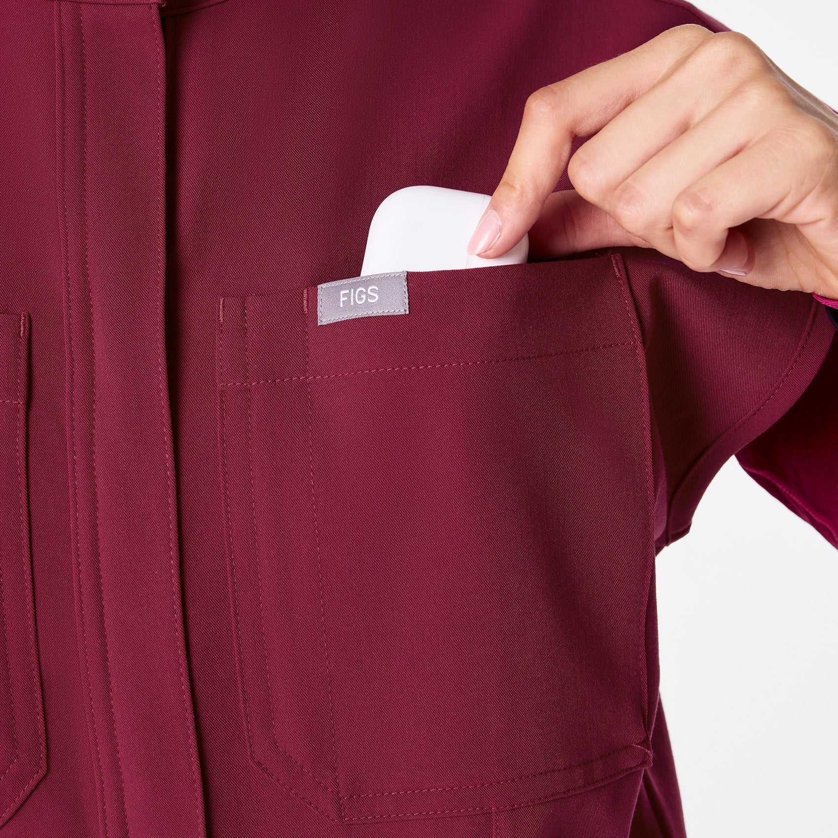 Rafaela Jogger ScrubJumpsuit™ - Deep Cranberry