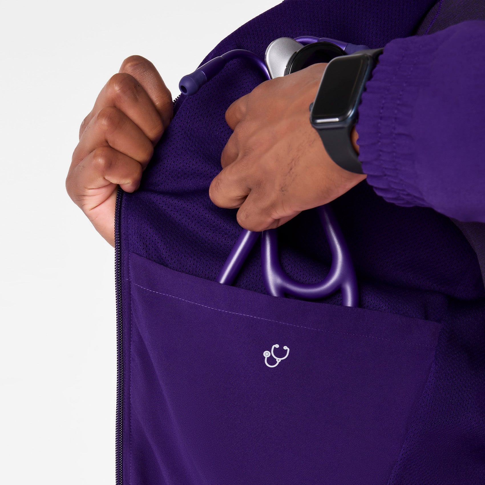 Cobaki Scrub Jacket - Purple Pulse