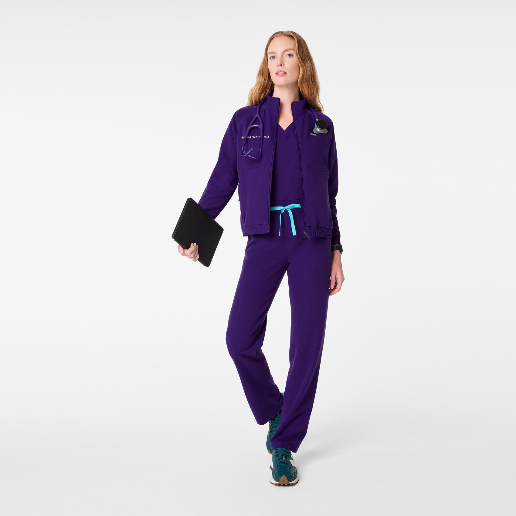 Sydney Scrub Jacket - Purple Pulse