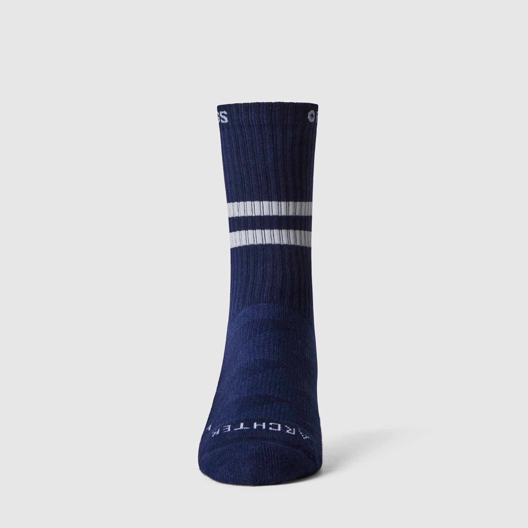 FIGS | ArchTek® Crew Compression Socks 15-20 mmHg - Stripe/Navy