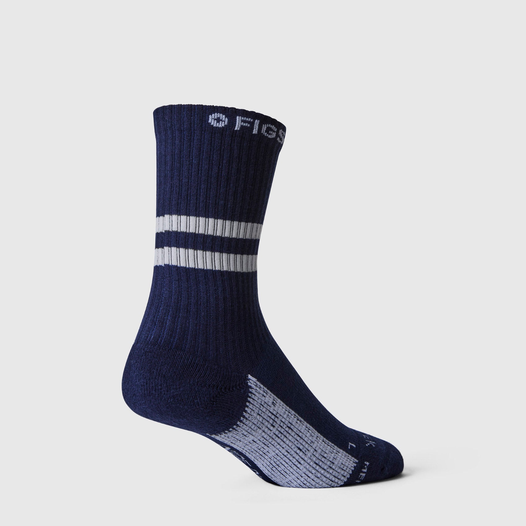FIGS | ArchTek® Crew Compression Socks 15-20 mmHg - Stripe/Navy