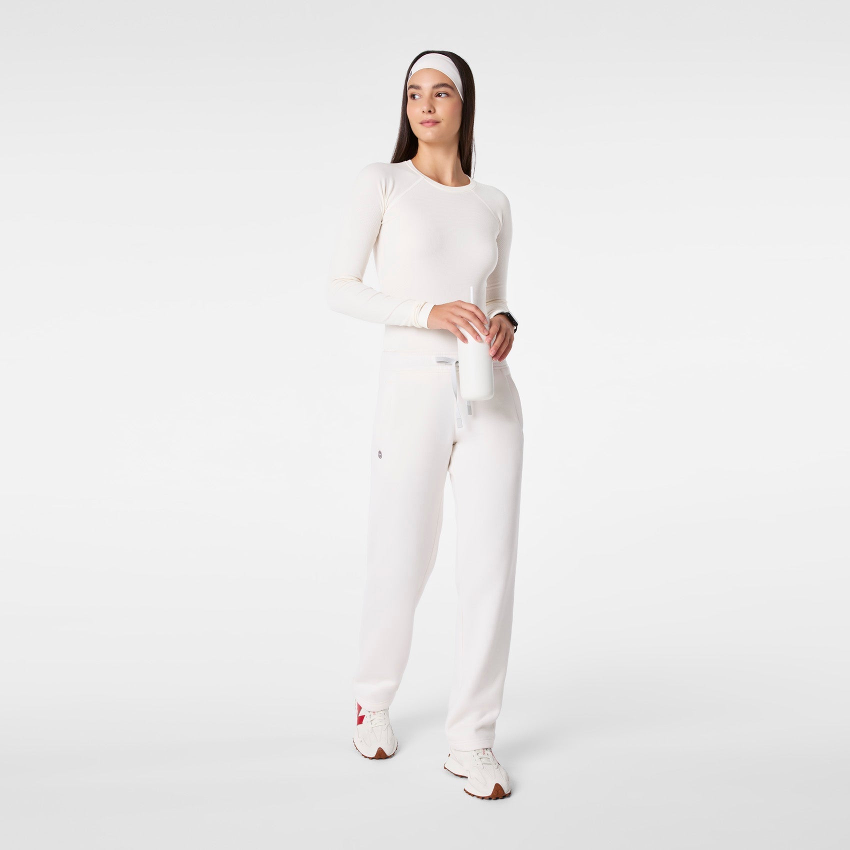 Off-Shift Straight-Leg Sweatpants™ - Off White