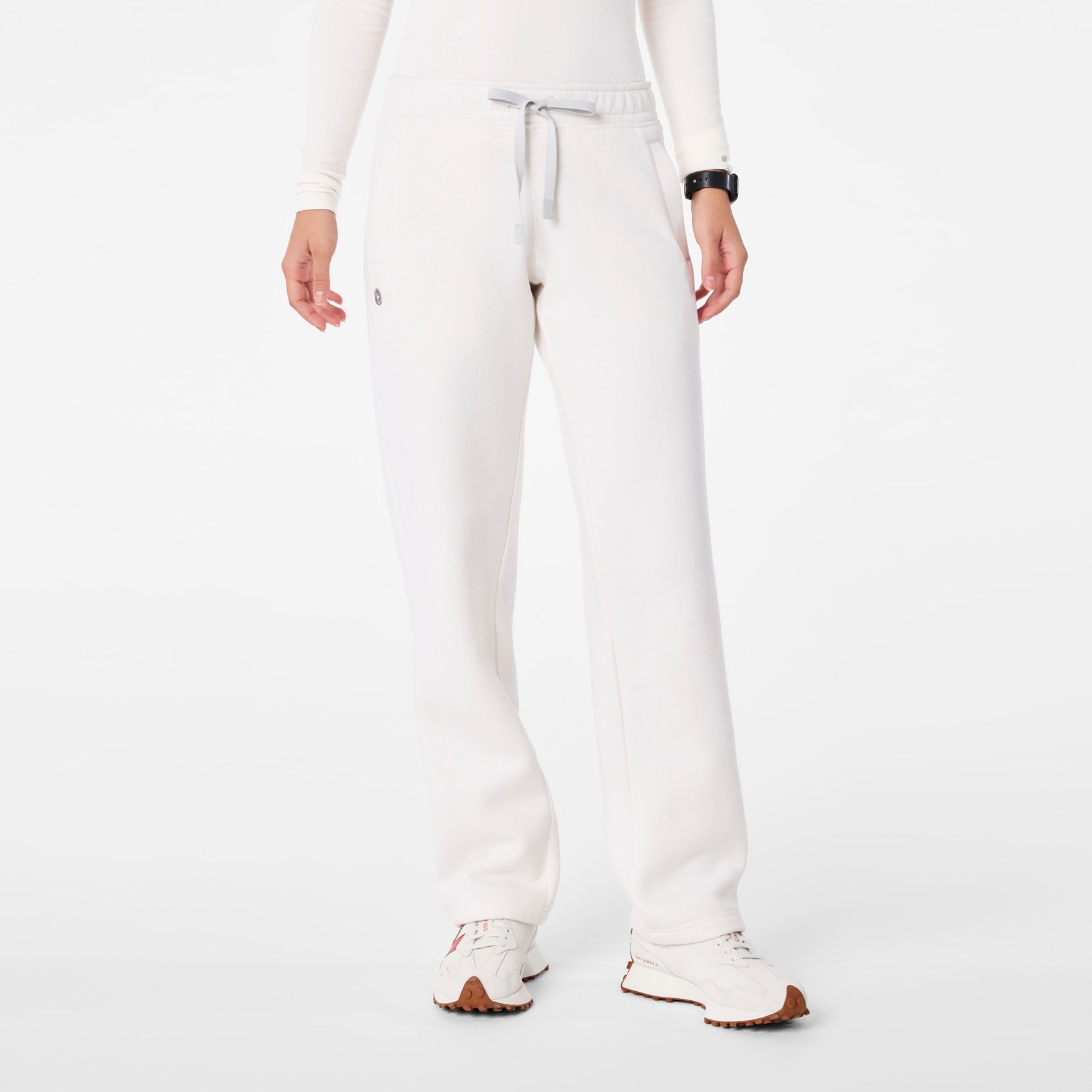Off-Shift Straight-Leg Sweatpants™ - Off White