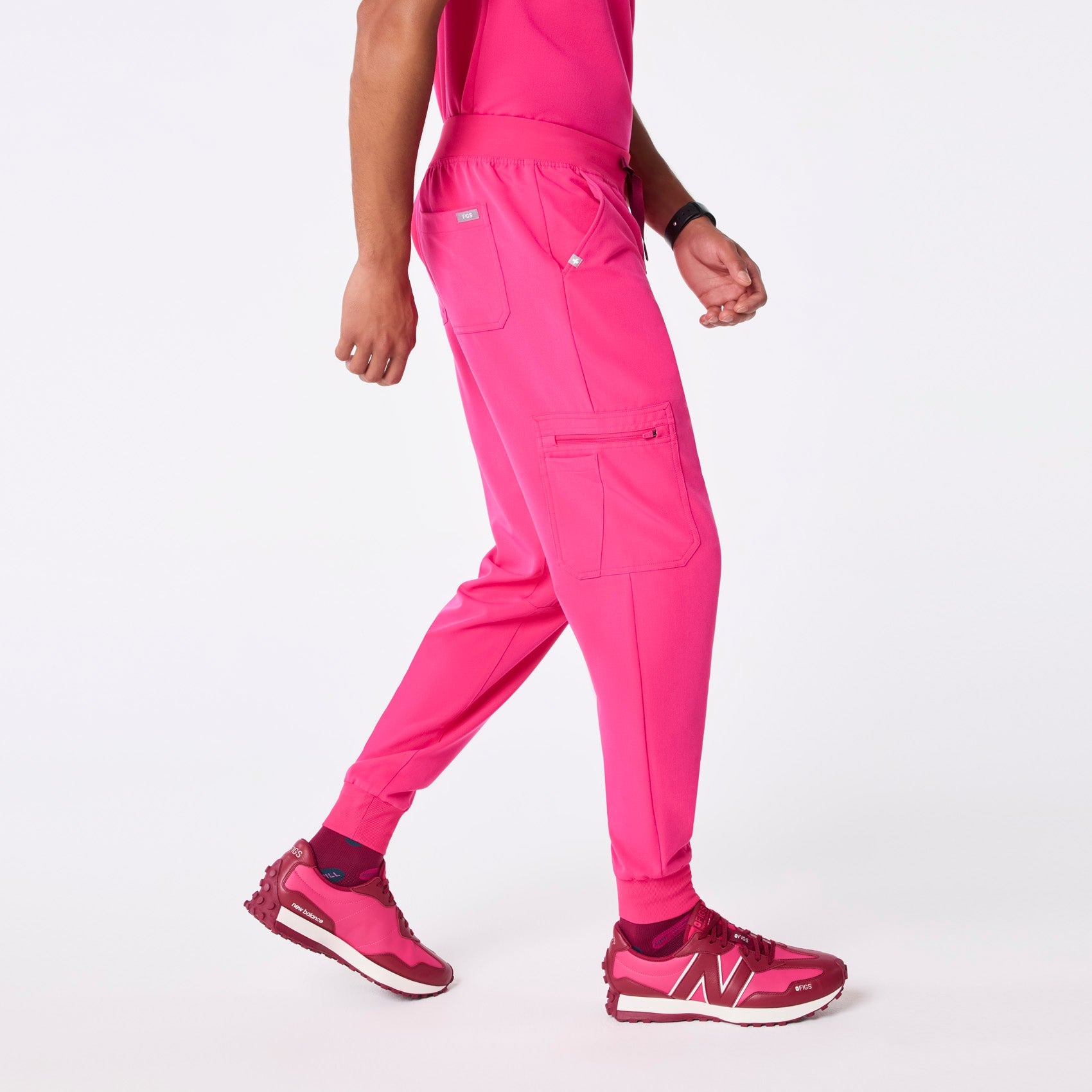 Brey Jogger Scrub Pant - Shocking Pink