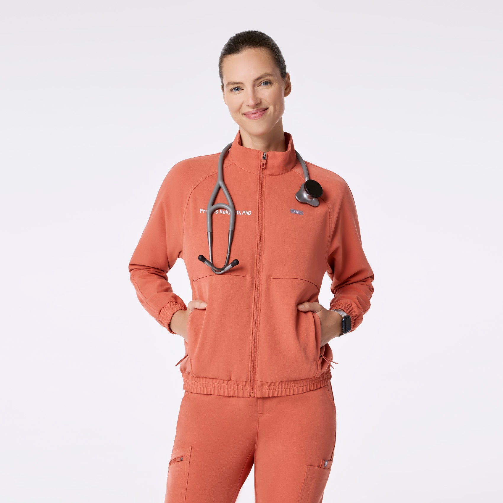 Sydney Scrub Jacket - Spiced Cider