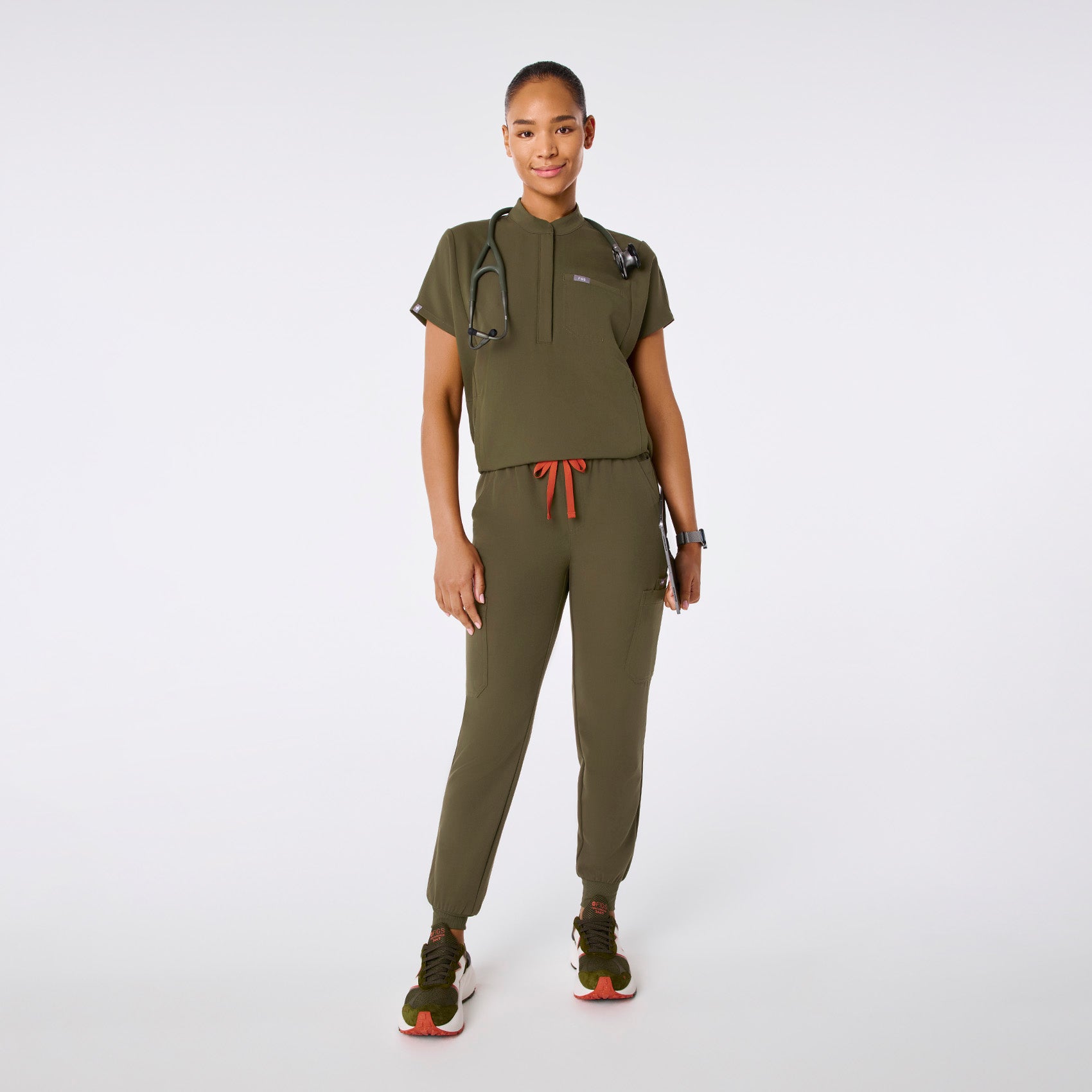 Montex Relaxed Scrub Top - Spruce