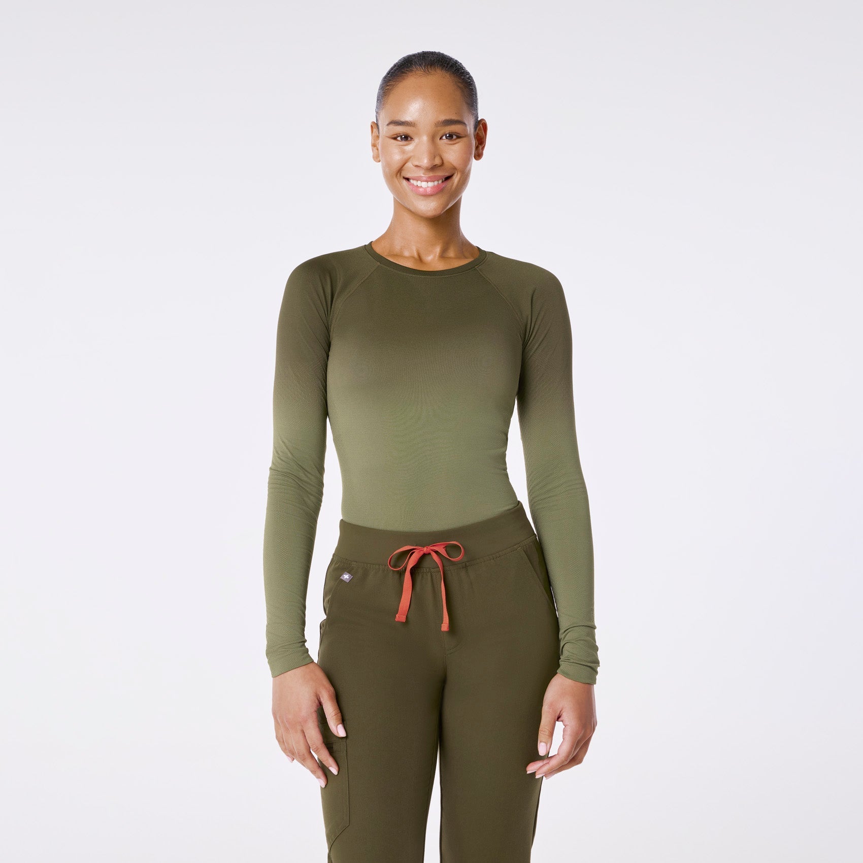 Salta Ombre Long-Sleeve Underscrub - Ombre Spruce