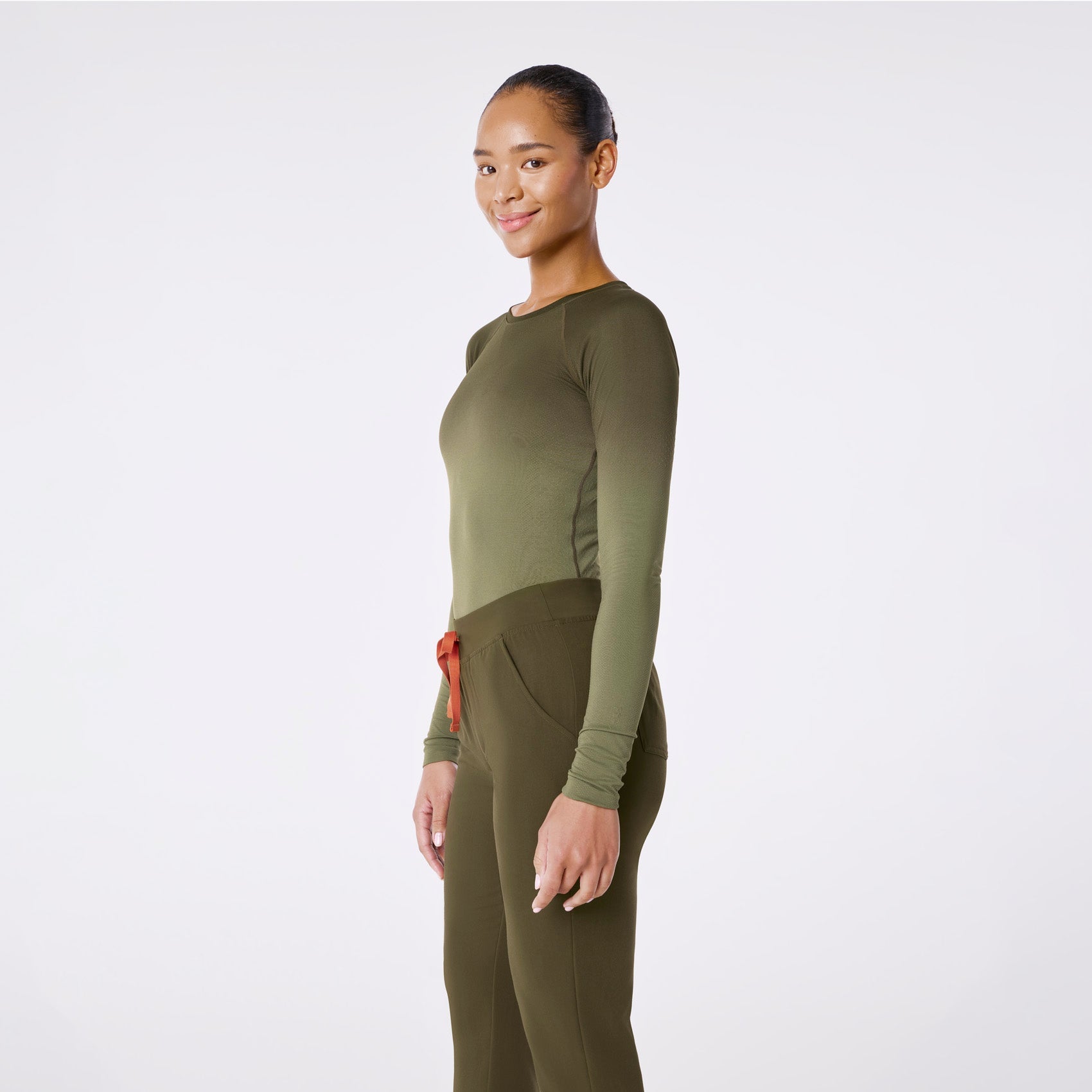 Salta Ombre Long-Sleeve Underscrub - Ombre Spruce