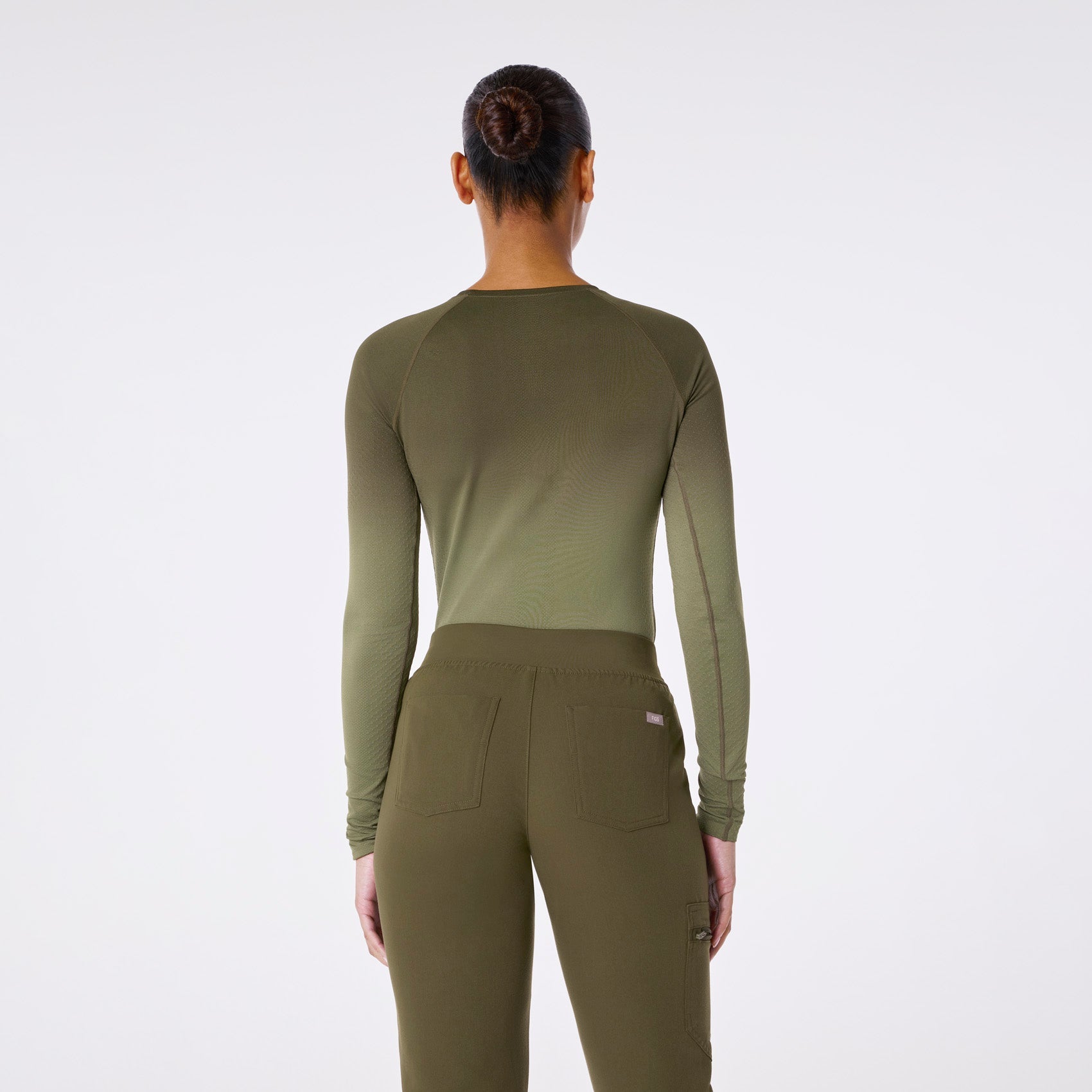 Salta Ombre Long-Sleeve Underscrub - Ombre Spruce