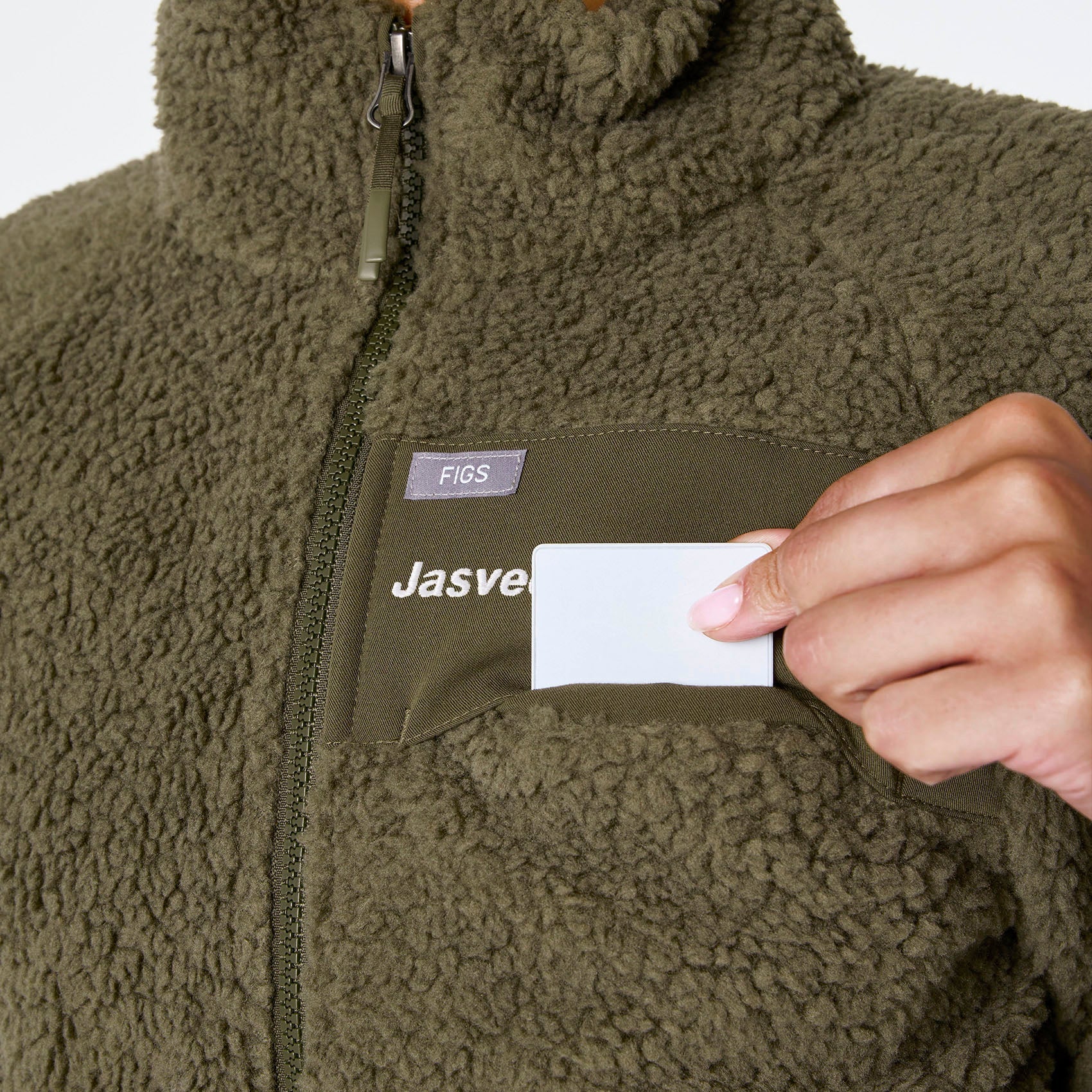 High-Pile Fleece Bomber Jacket - Spruce